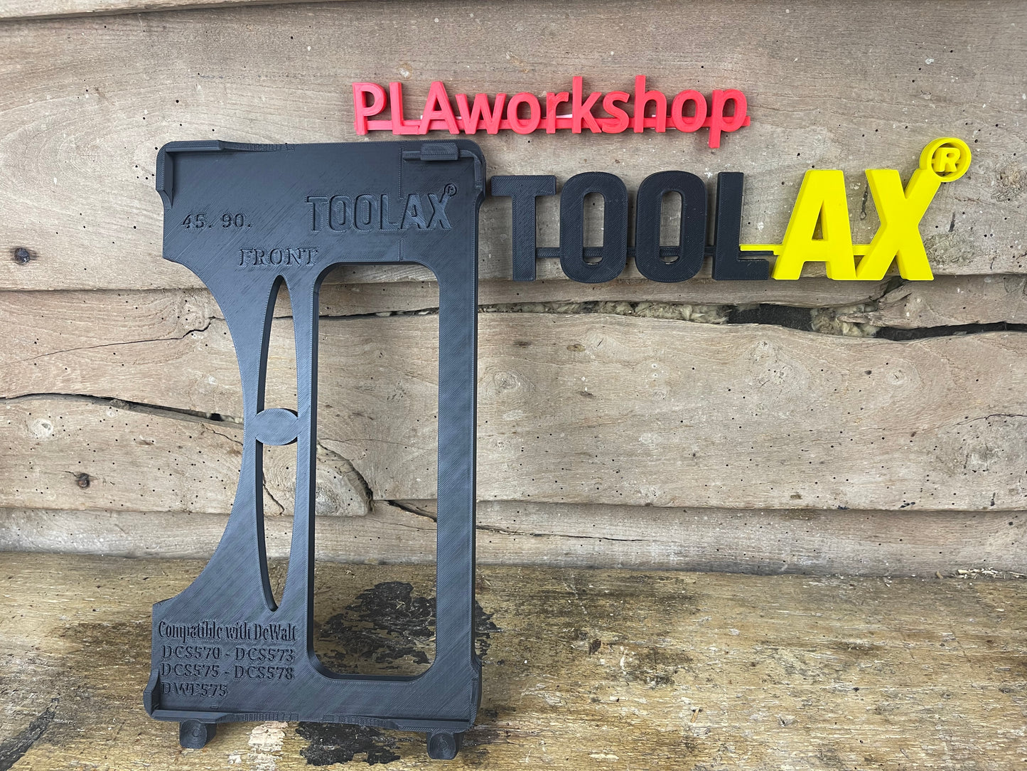 TOOLAX Guide Rail Adapter Base – Cut Perfect 45° & 90° Angles compatible with Dewalt Circular Saws (DCS570, DWE575, DCS575, DCS578, DCS573) – for Dewalt Guide Rails