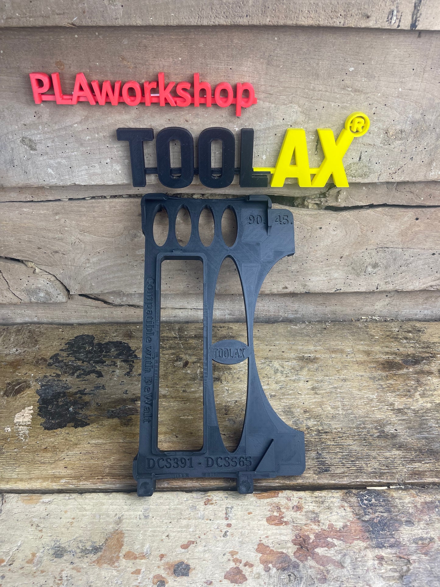TOOLAX Guide Rail Adapter Base – Cut Perfect 45° & 90° Angles compatible with Dewalt Circular Saws DCS391 & DCS565 – for Dewalt Guide Rails