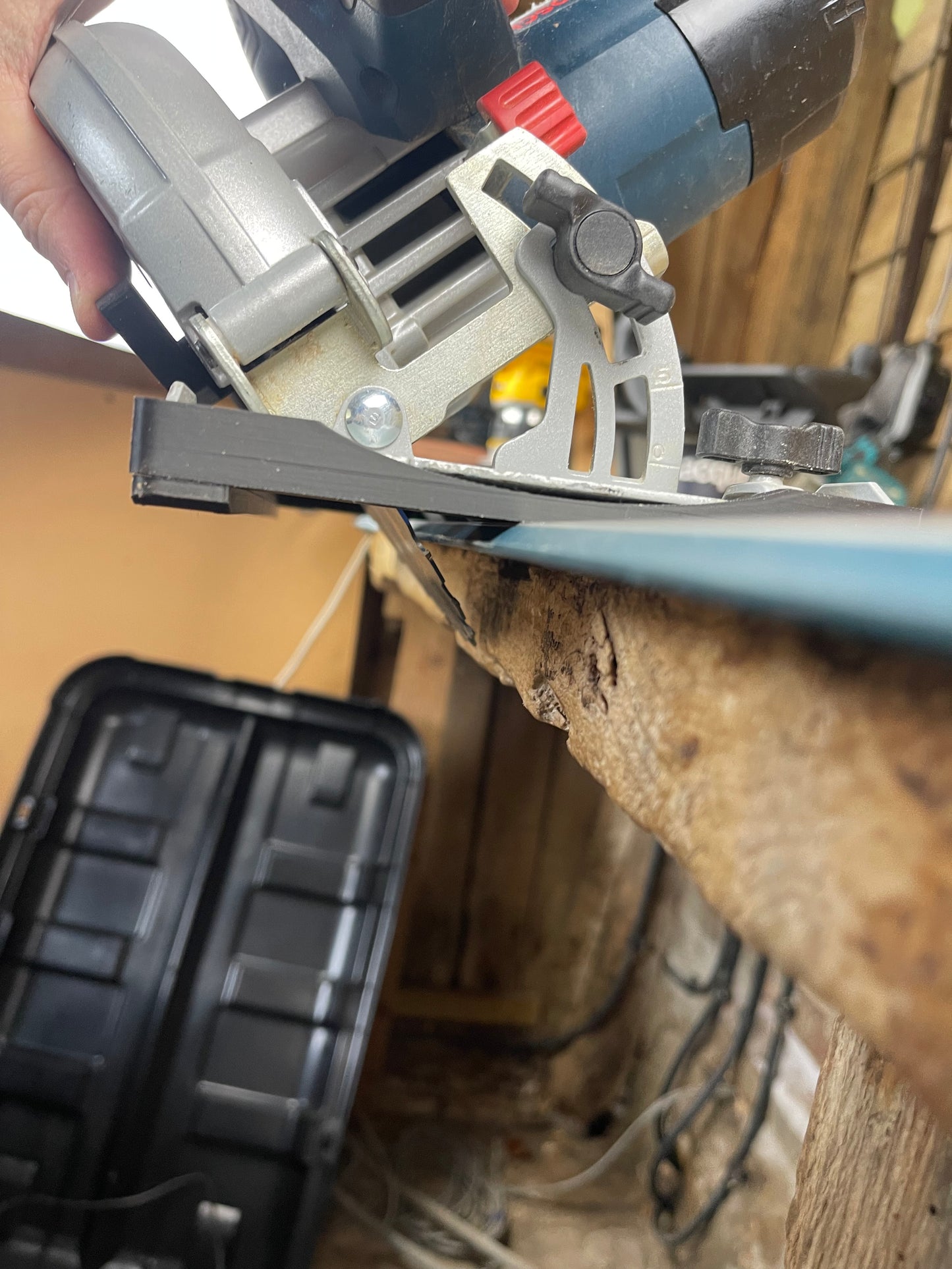TOOLAX 45&90 degree skid plate compatible with Bosch GKS 18V-57