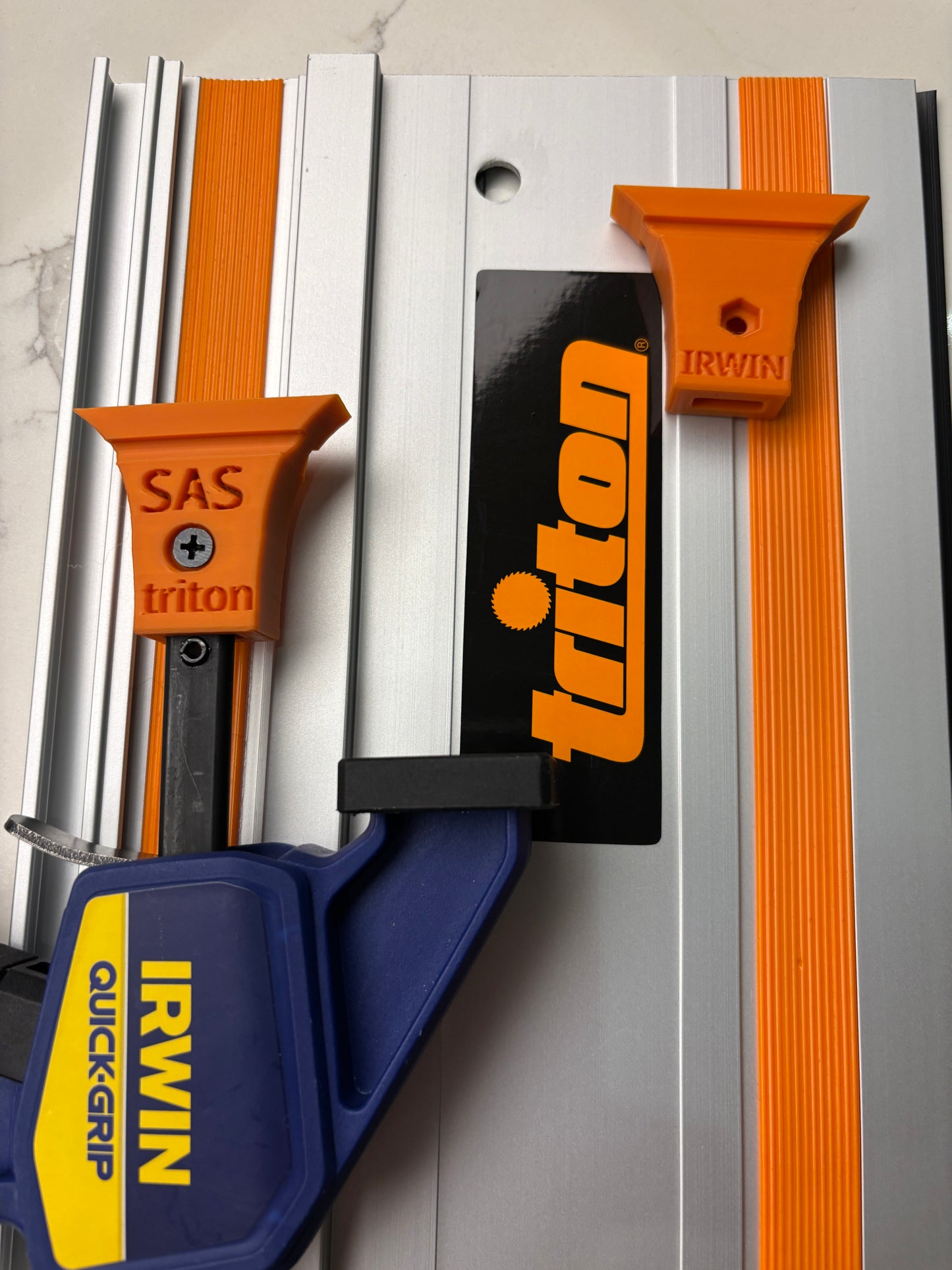 TOOLAX Adaptor Set (2-Pack) – Fits Triton Guide Rail - Irwin Quick-Grip Clamps