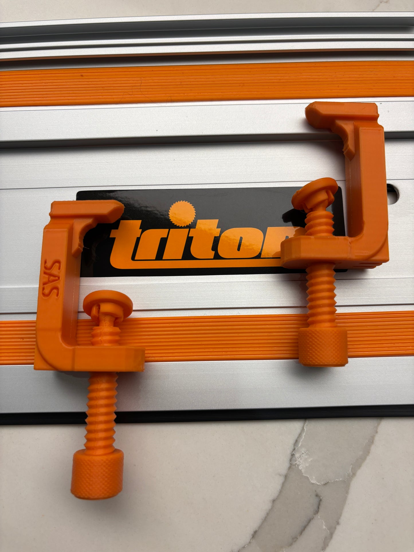 All in One Clamp G Style -compatible with Triton track saw guide rail