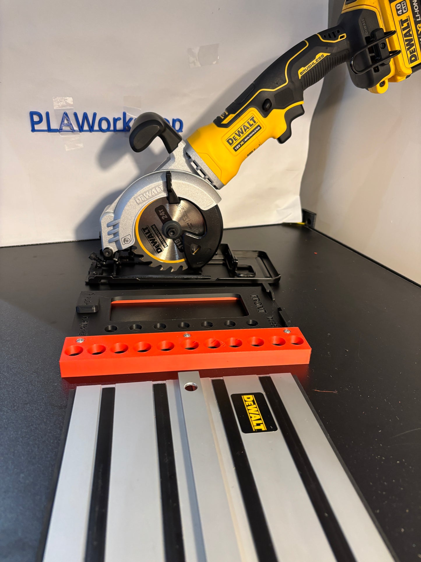 Dewalt DCS571 Circular Saw Adaptor base / Skid plate or Shoe to fit Dewalt Guide rail