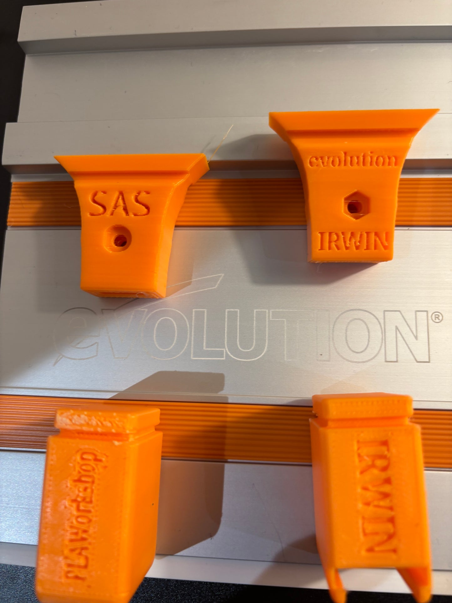 Irwin Quick Grip Clamp Adaptor to fit Evolution Guide Rail with Riser block- Works with the thinnest of materials - Pair 2x