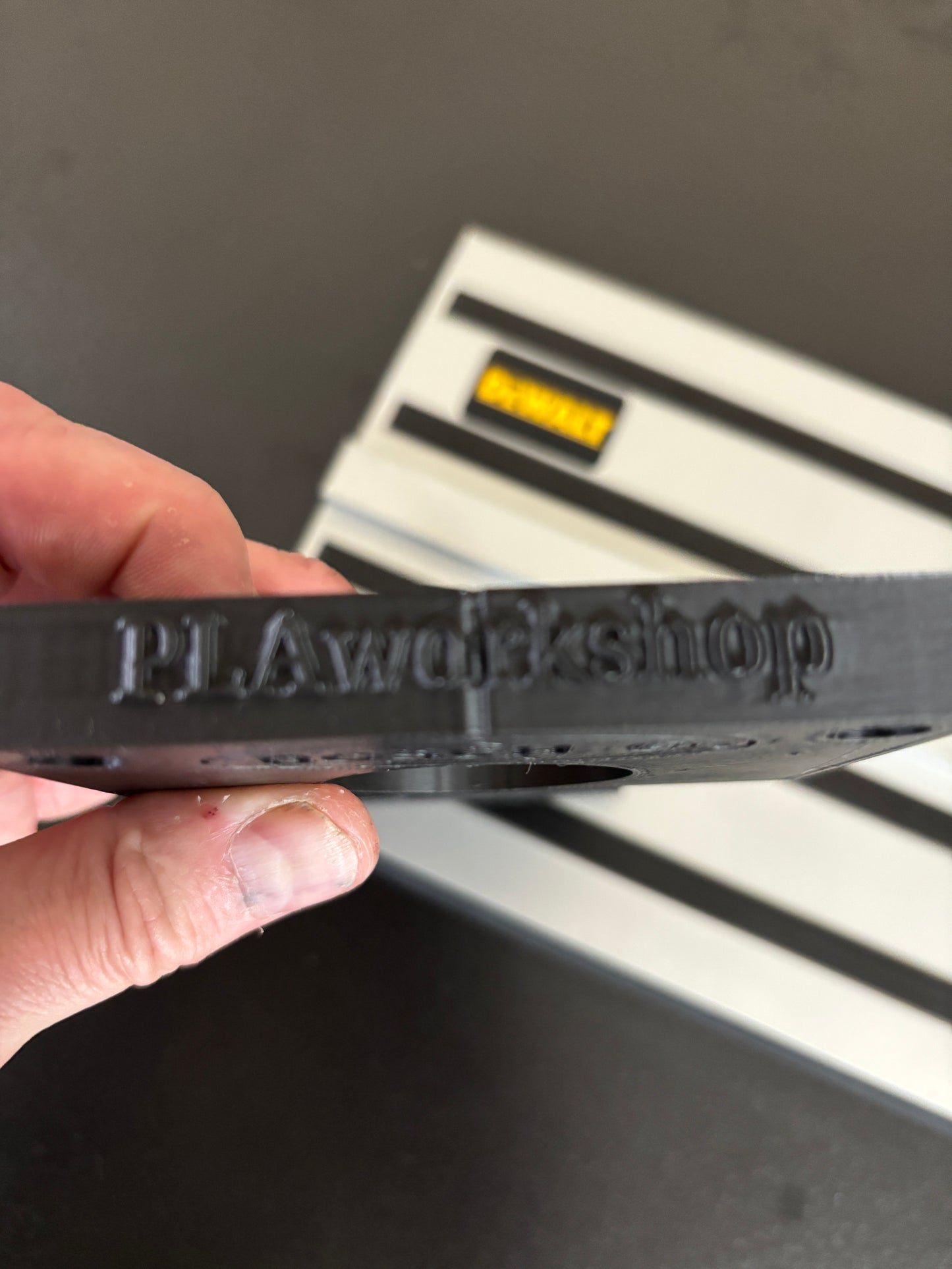 Bosch PR20EVS Trim Router Plunge Base Guide Rail Adapter to Dewalt Track / Guide Rail