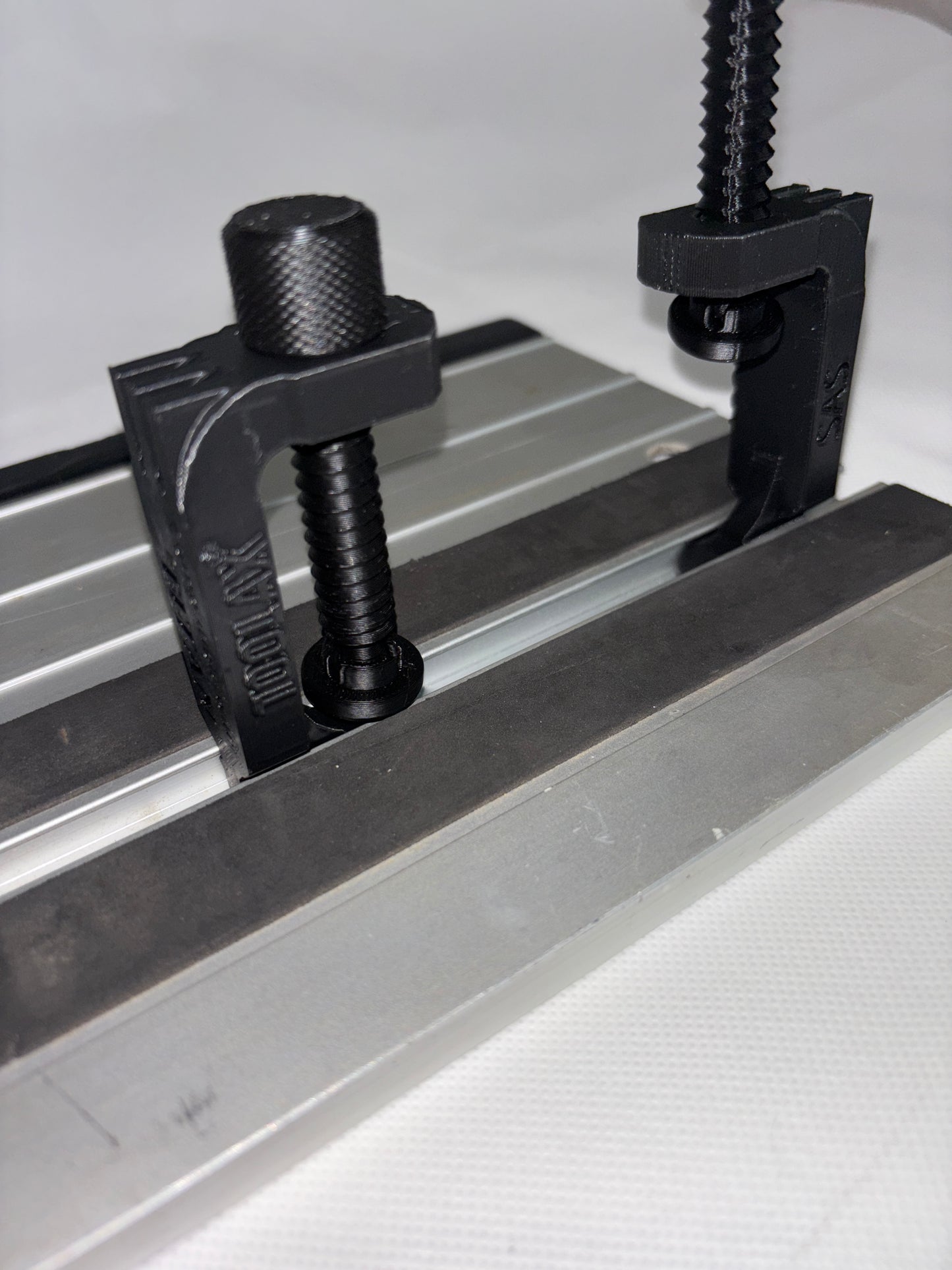 TOOLAX All In One Clamp G-Style - compatible with Titan track saw guide rail