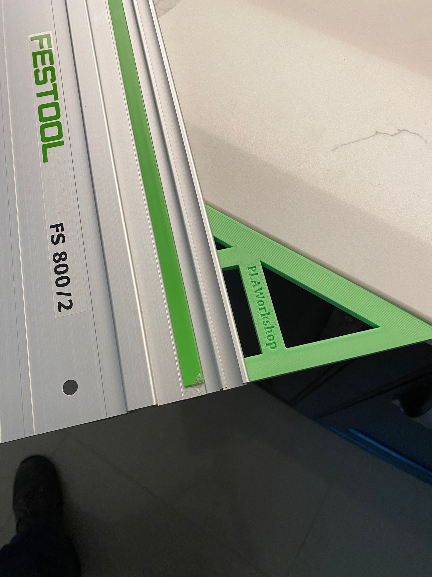 TOOLAX Large Guide Rail Square with 45 & 90 Degree Stops to fit Festool Rail