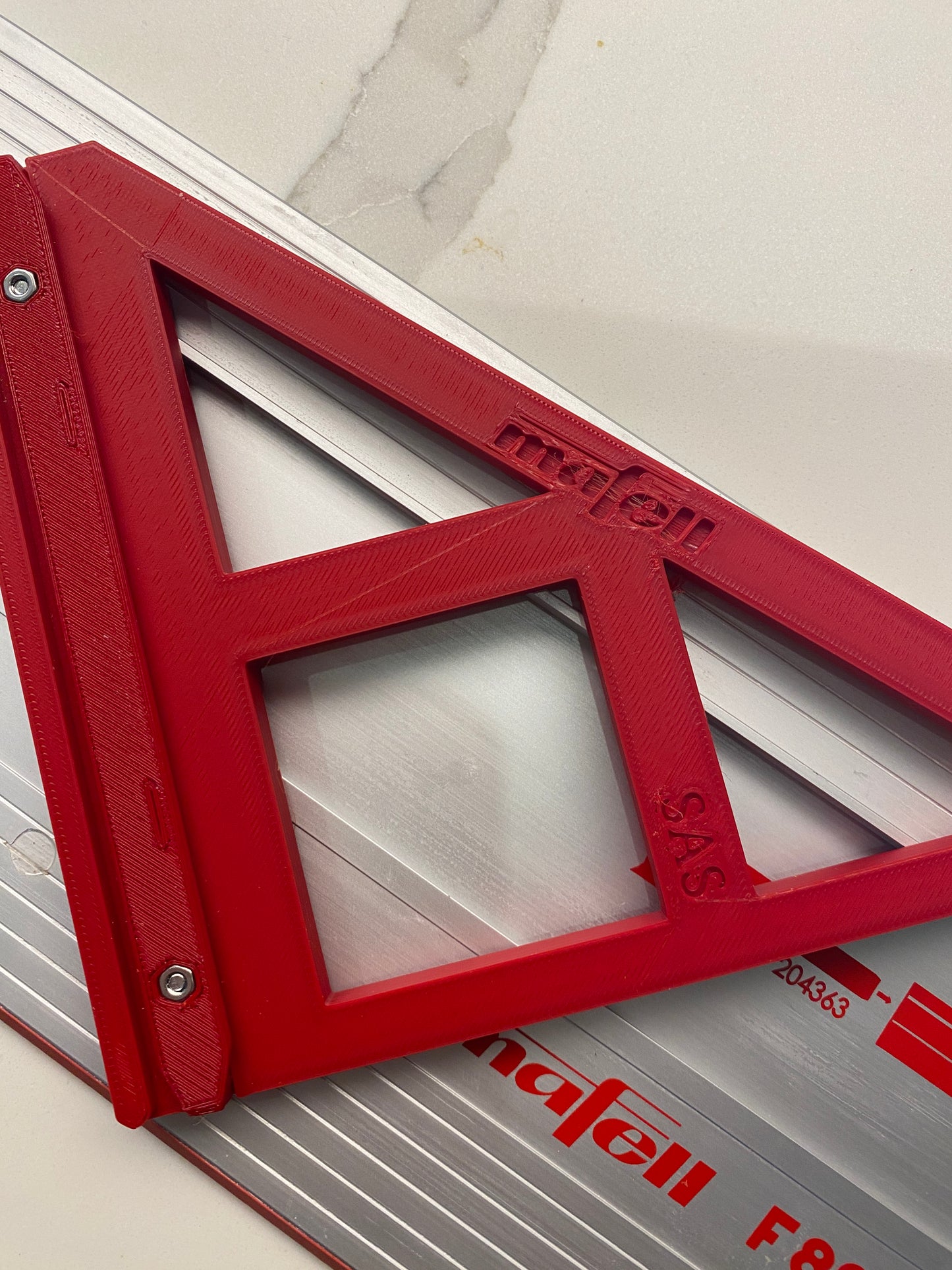 TOOLAX Large Guide Rail Square with 45 & 90 Degree Stops to fit Mafell Rail