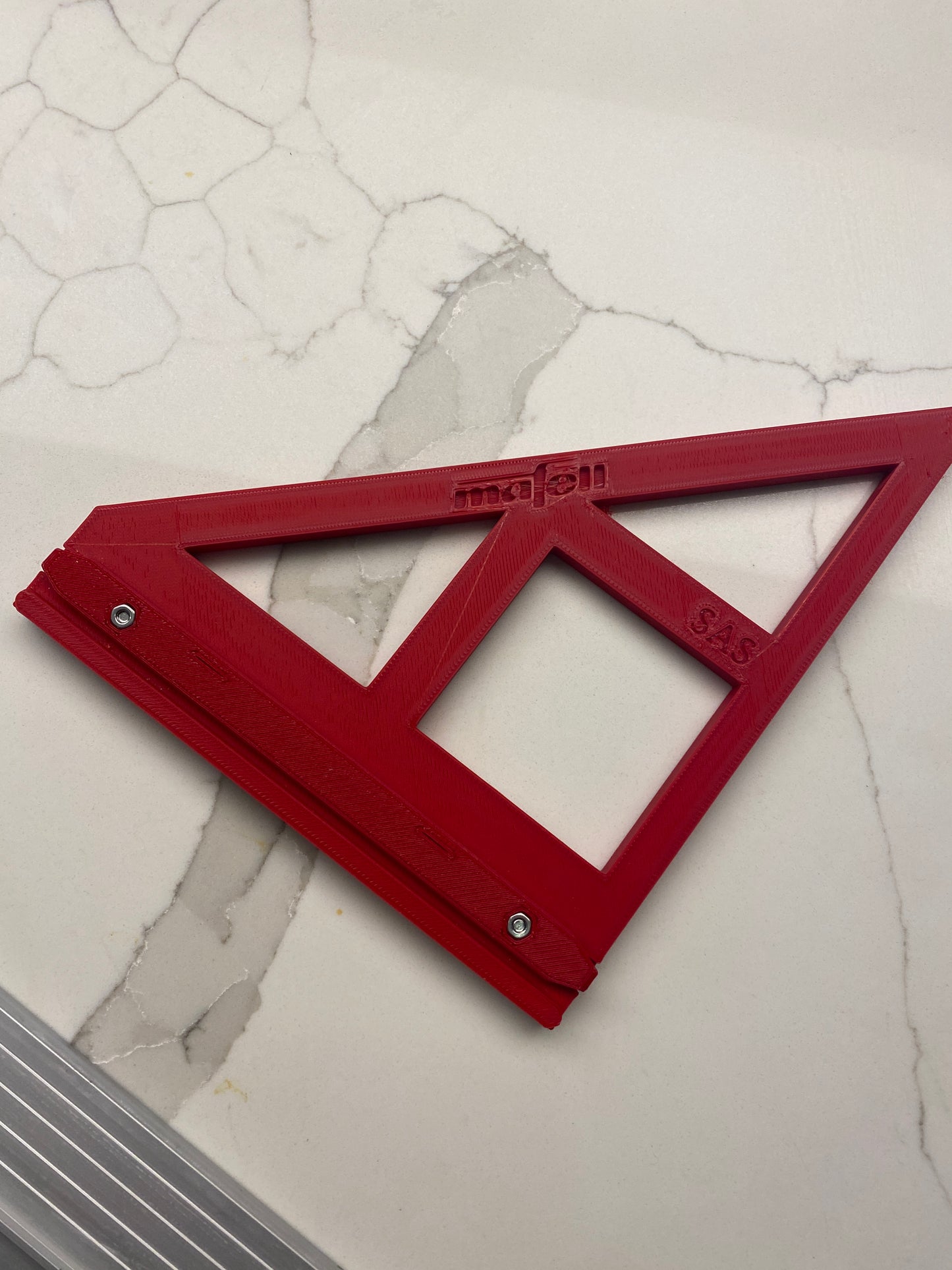 TOOLAX Large Guide Rail Square with 45 & 90 Degree Stops to fit Mafell Rail