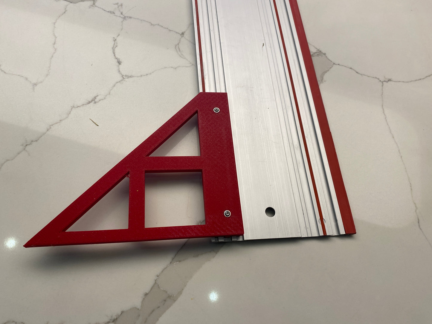 TOOLAX Large Guide Rail Square with 45 & 90 Degree Stops to fit Mafell Rail