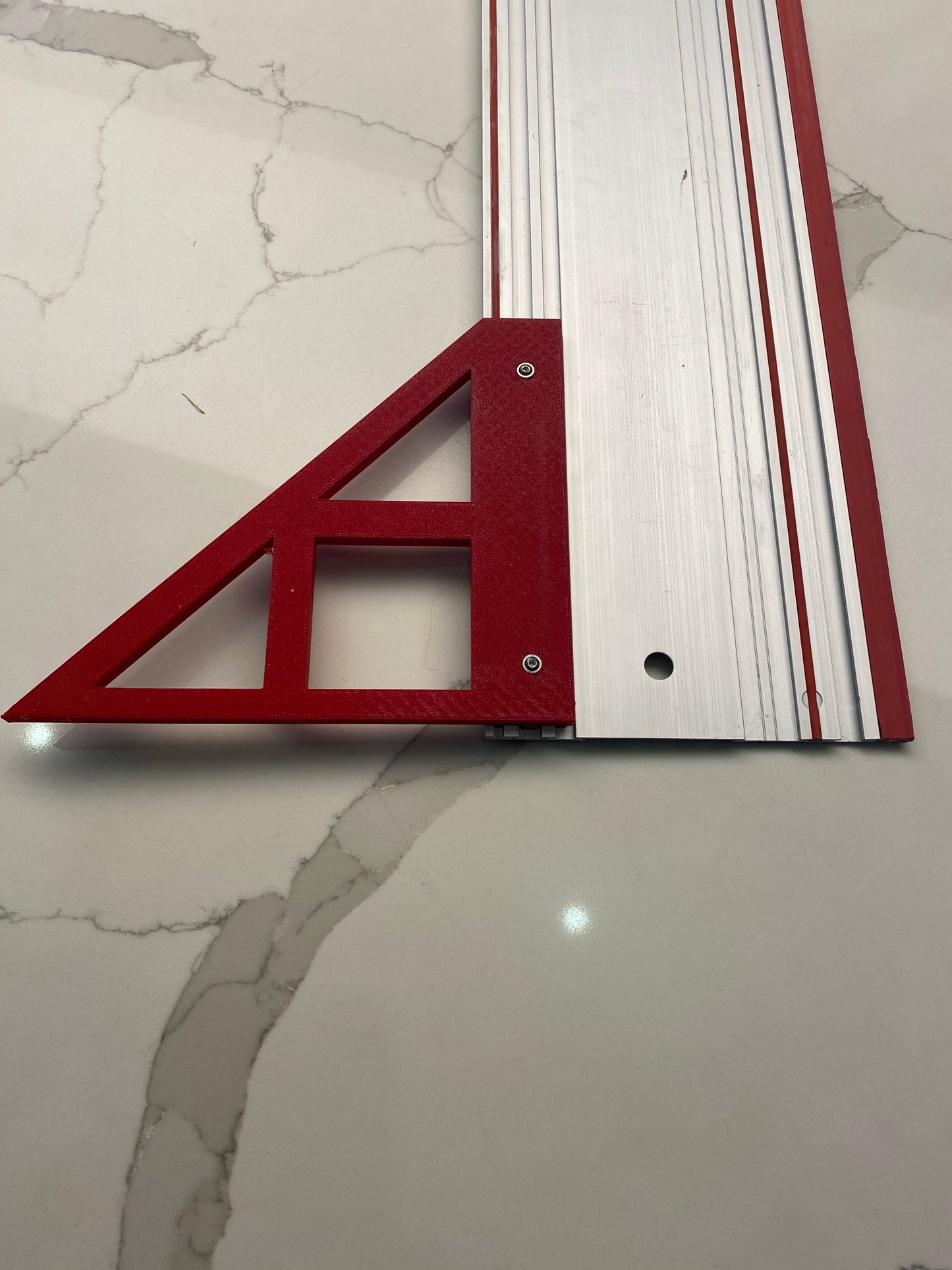 TOOLAX Large Guide Rail Square with 45 & 90 Degree Stops to fit Mafell Rail