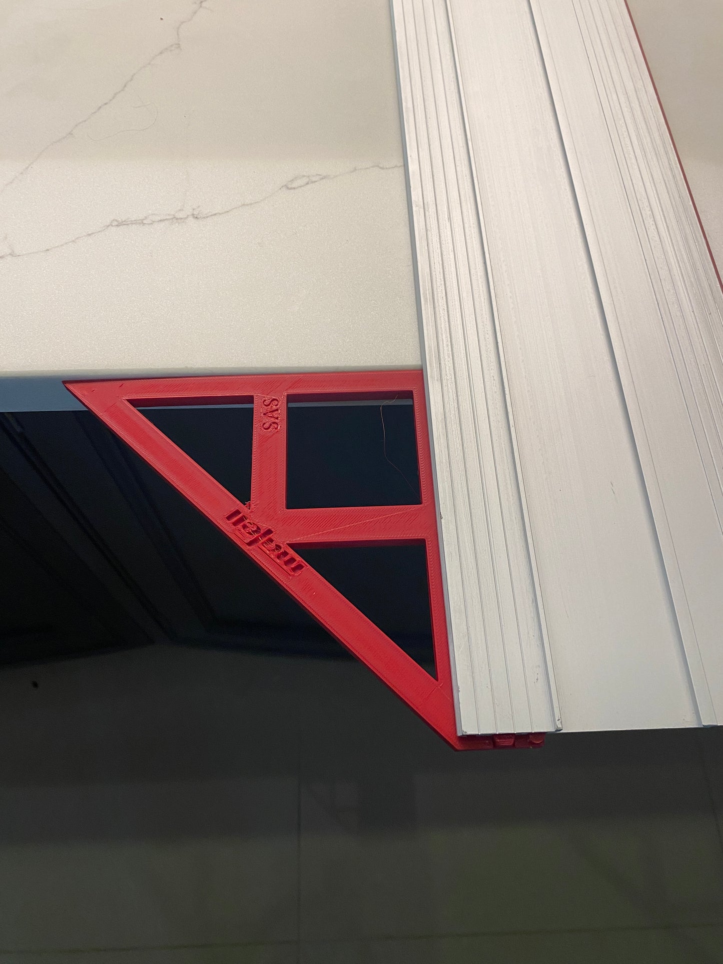 TOOLAX Large Guide Rail Square with 45 & 90 Degree Stops to fit Mafell Rail