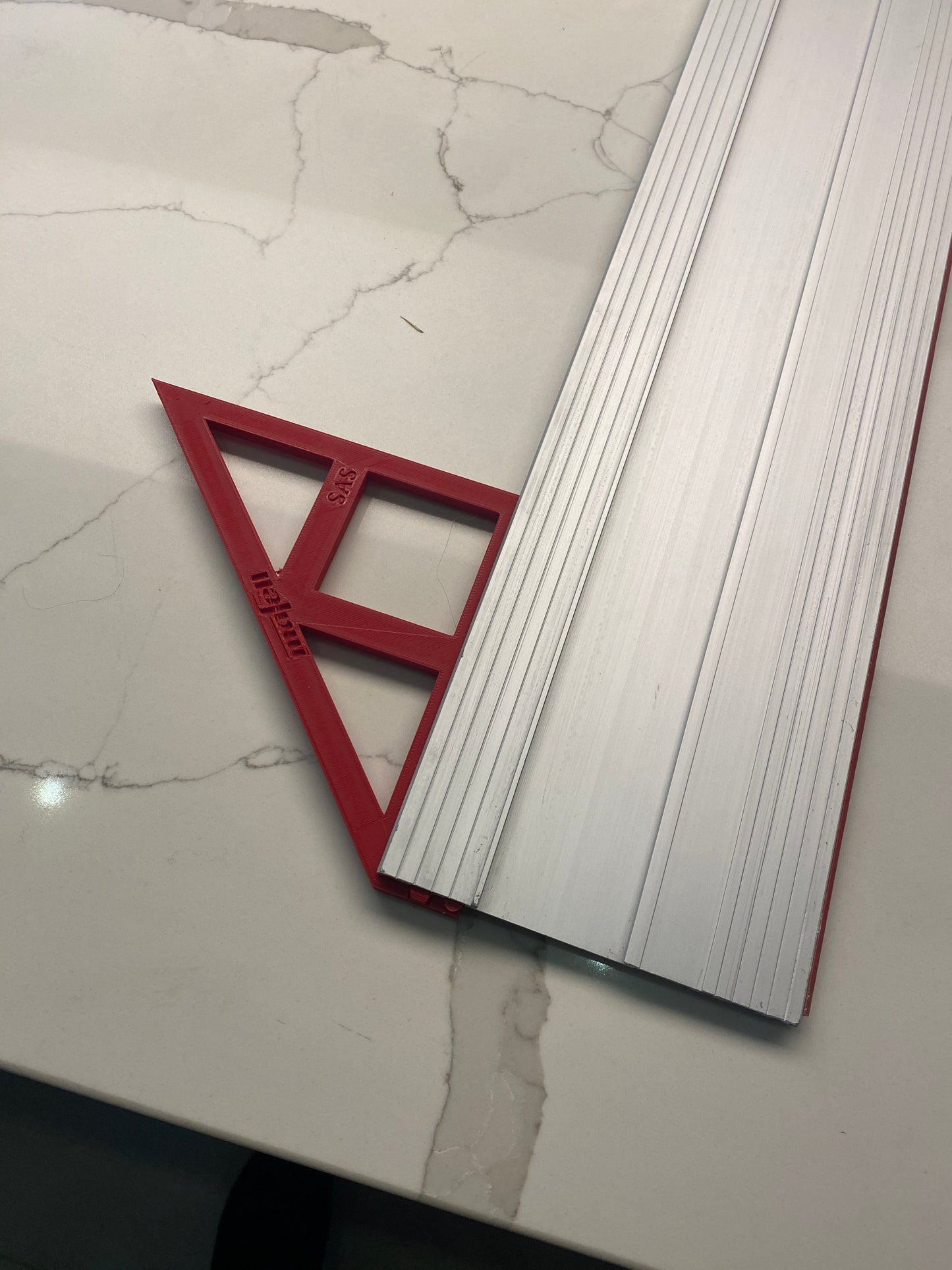 TOOLAX Large Guide Rail Square with 45 & 90 Degree Stops to fit Mafell Rail