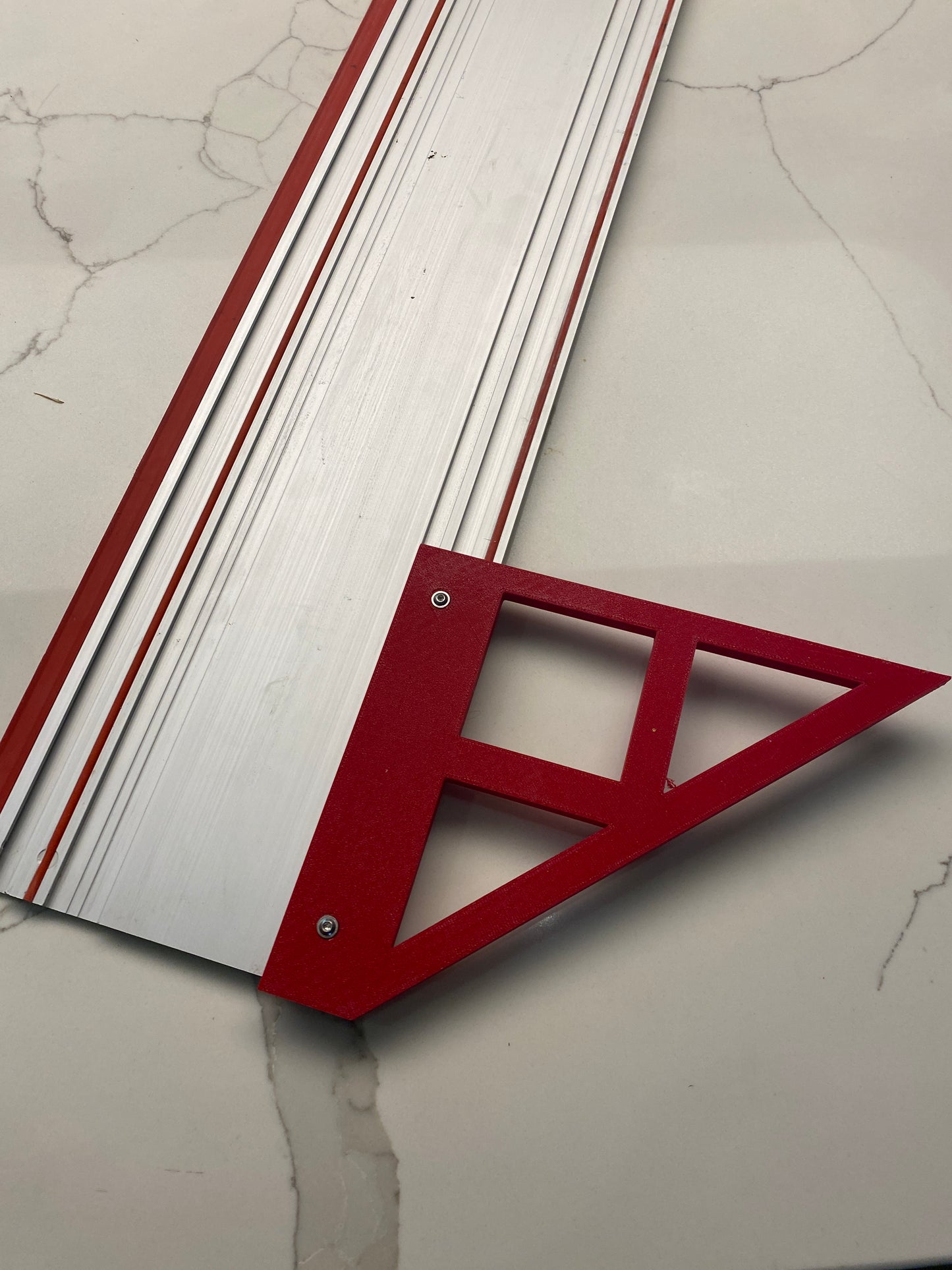 TOOLAX Large Guide Rail Square with 45 & 90 Degree Stops to fit Mafell Rail