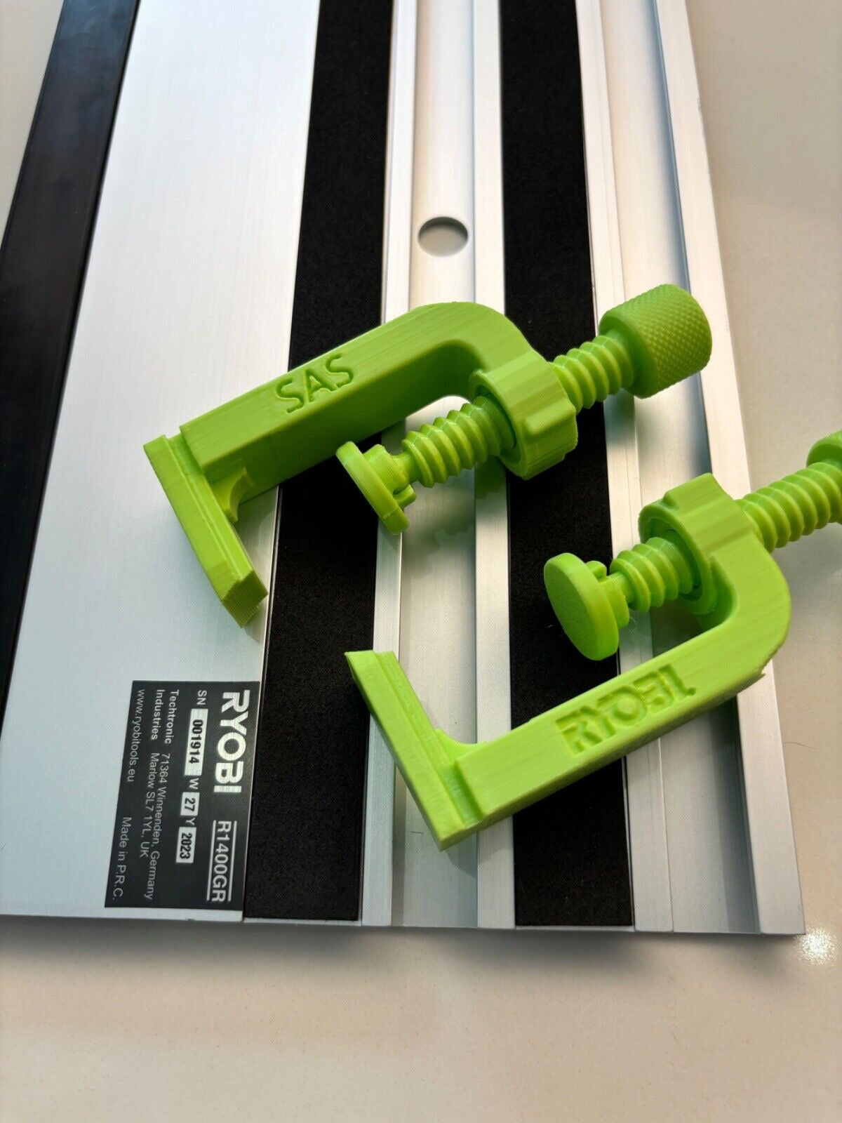 TOOLAX Track Saw Bundle G-Clamp All-In-One + 45&90 Degree Angle Guide Rail Stop