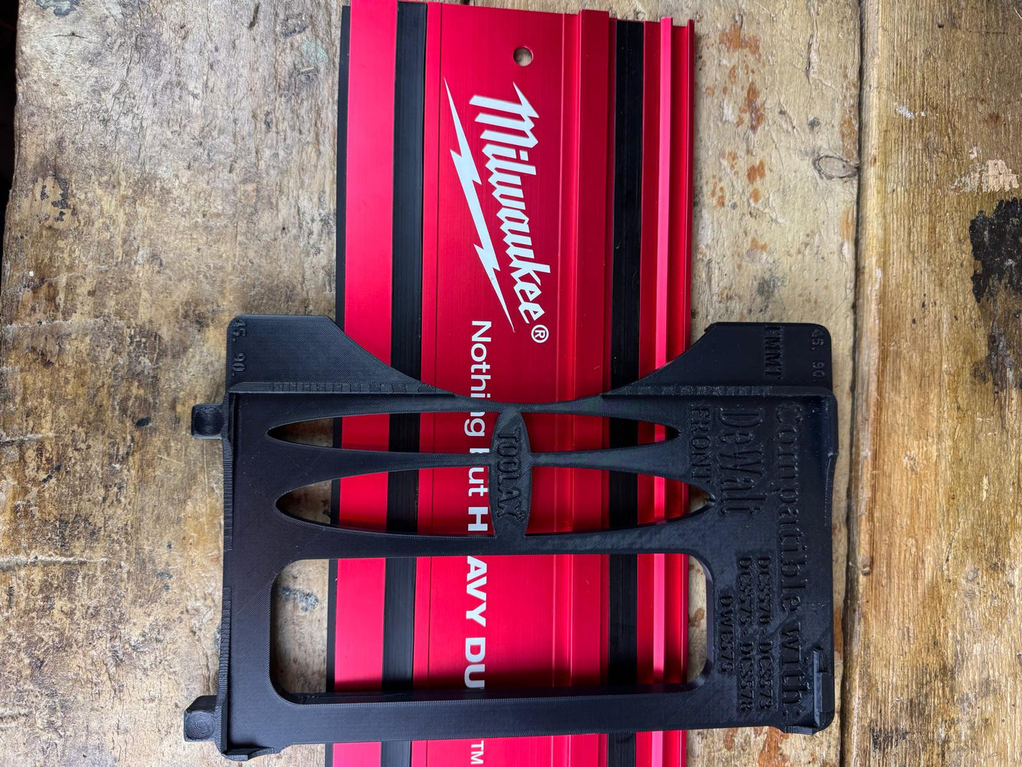 TOOLAX Guide Rail Adapter Base – Cut Perfect 45° & 90° Angles compatible with Dewalt Circular Saws DCS570, DWE575, DCS575, DCS578, DCS573 – Fits Milwaukee Guide Rail