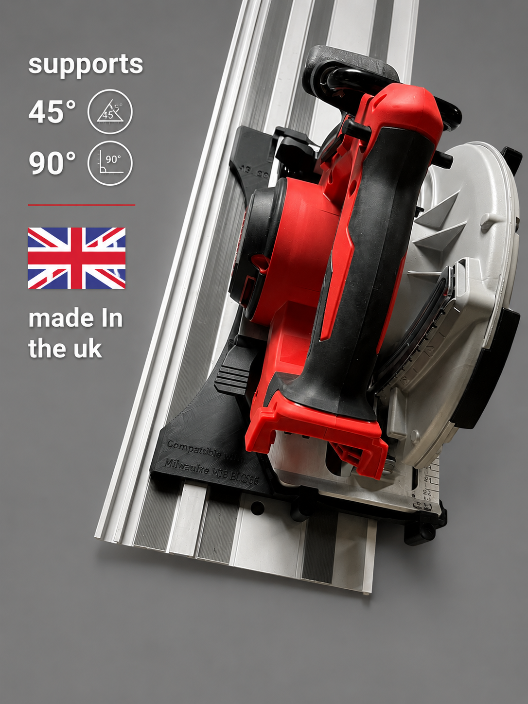 Milwaukee M18 BLCS66 Guide Rail Adaptor – Compatible with Multiple Guide Rails
