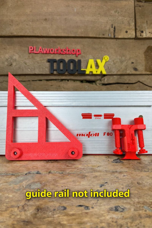 TOOLAX G-Clamp All-In-One + 45&90 Degree Angle Guide Rail Stop compatible with Mafell