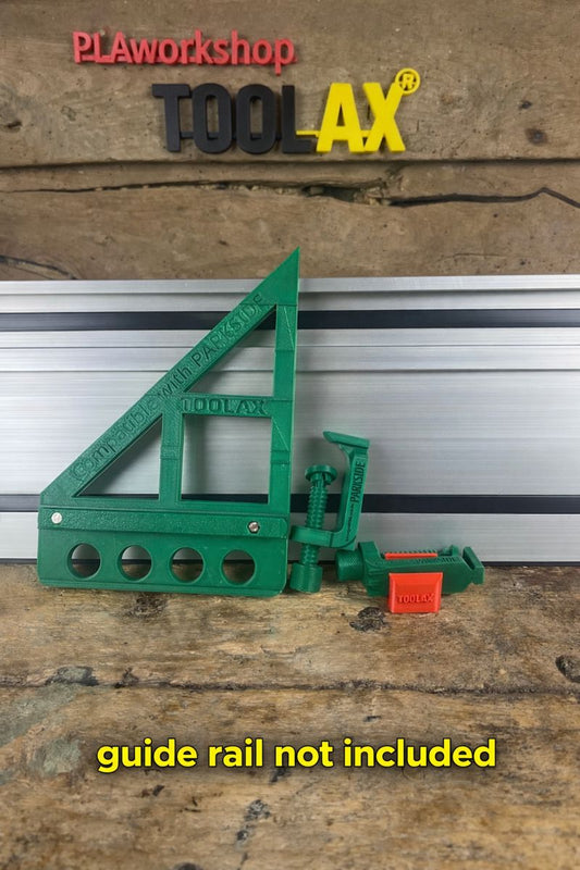 TOOLAX G-Clamp All-In-One + 45&90 Degree Angle Guide Rail Stop compatible with Mafell