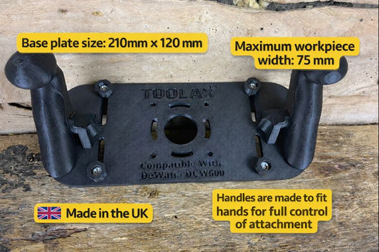 Dewalt DNP612 / DCW600 / DCW611 Router Plunge Base Jig for making mortises / slot mortises / grooves