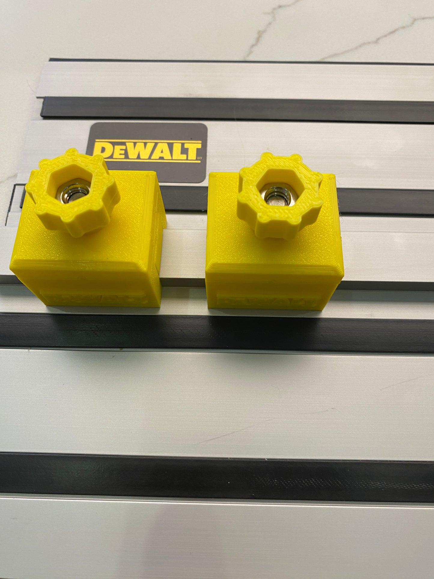 Plunge Stops /Guide Rail Stops / Track Limits / Anti Kickback /  Repetitive Cuts 1 PAIR to fit Dewalt Guide Rail