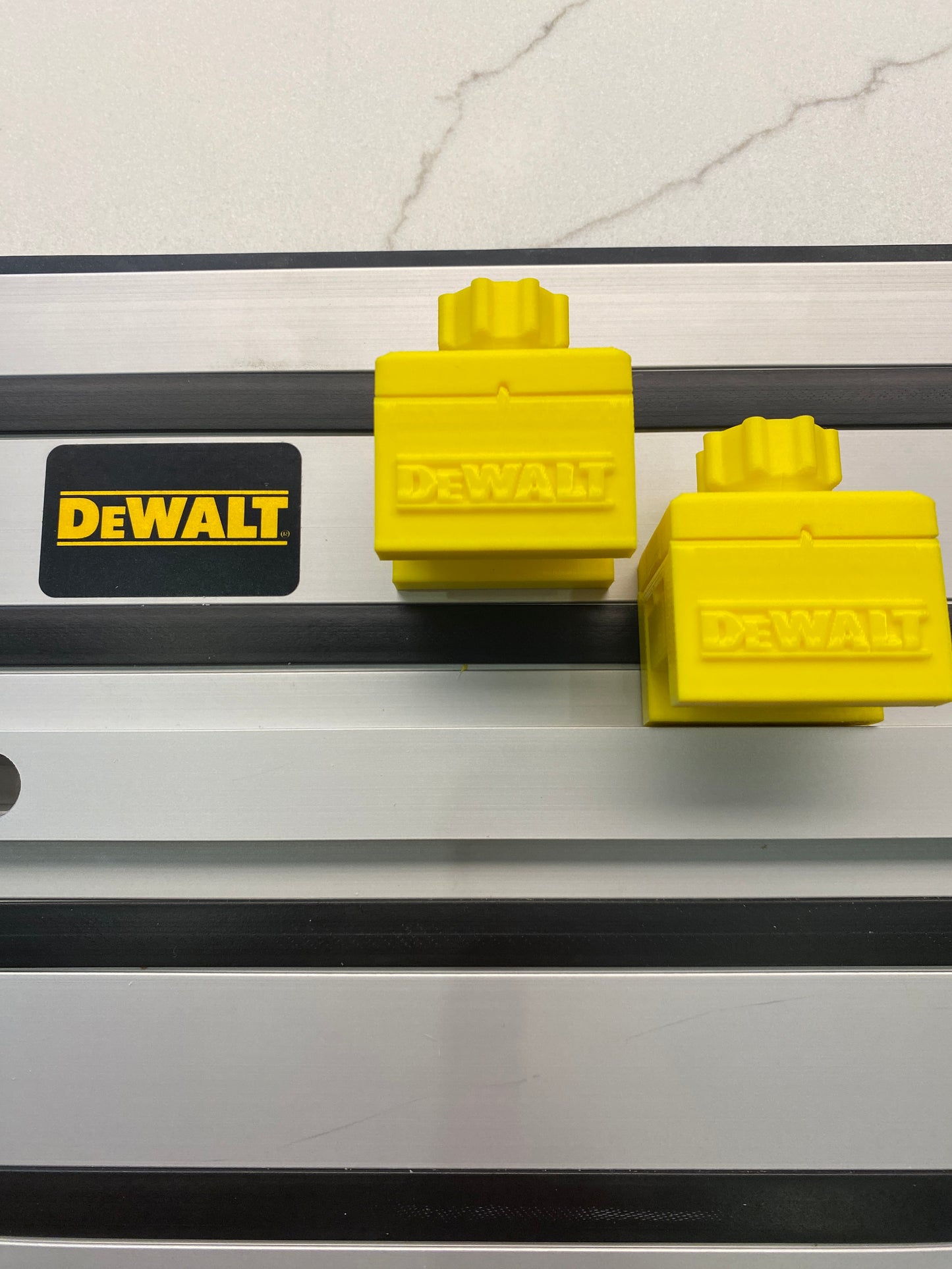 Plunge Stops /Guide Rail Stops / Track Limits / Anti Kickback /  Repetitive Cuts 1 PAIR to fit Dewalt Guide Rail