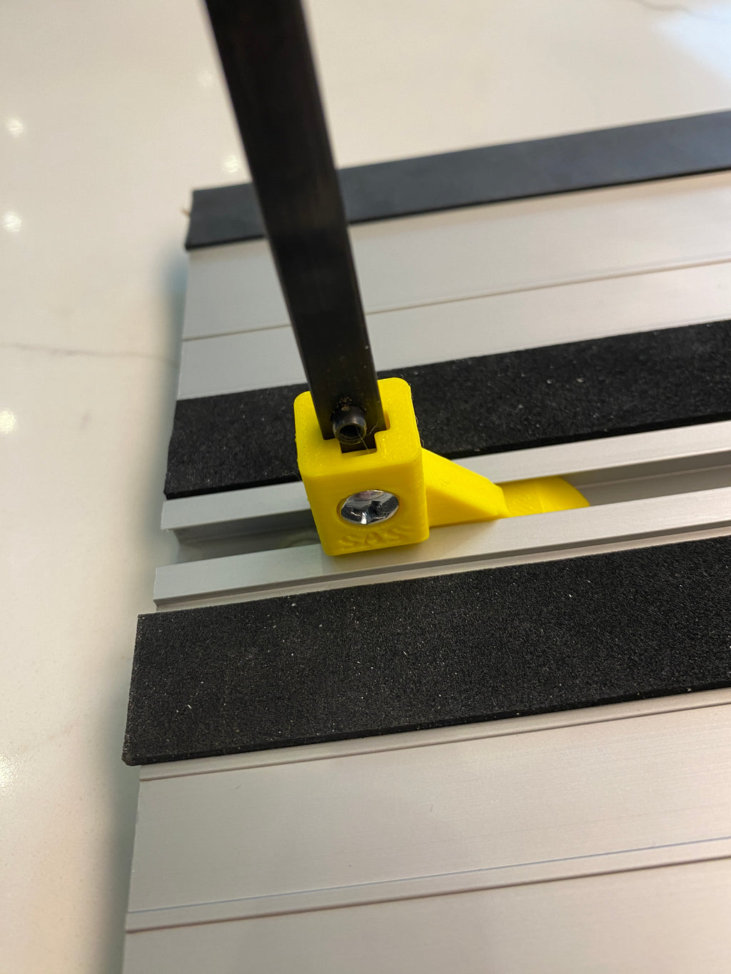 Dewalt track Saw FSN guide rail clamp feet - to fit Wolfcraft clamp (PK-2)
