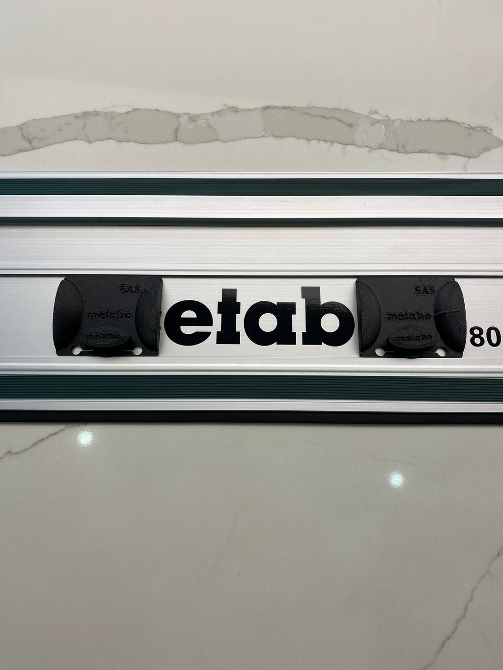Plunge Stops /Guide Rail Stops / Track Limits / Anti Kickback /  Repetitive Cuts 1 PAIR to fit Metabo Guide Rail