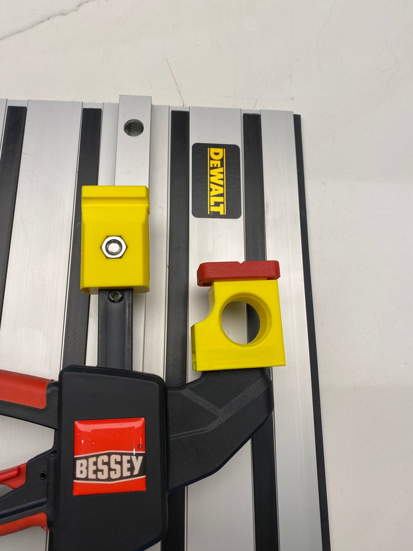 Dewalt track saw guide rail clamp adaptor feet - to fit Bessey Clamp