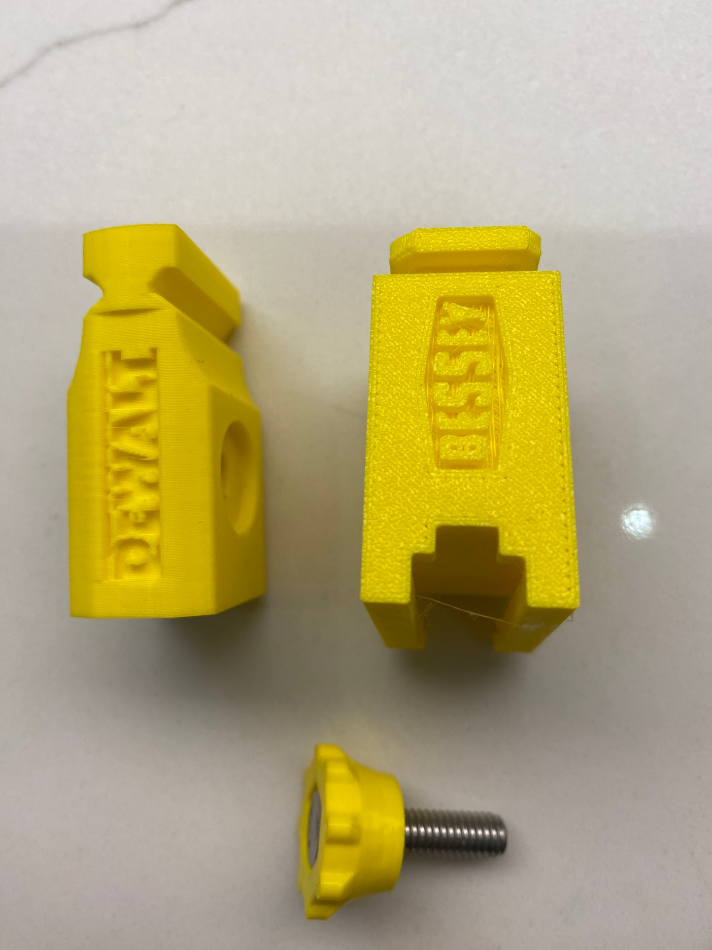 Dewalt track saw guide rail clamp adaptor feet - to fit Bessey Clamp