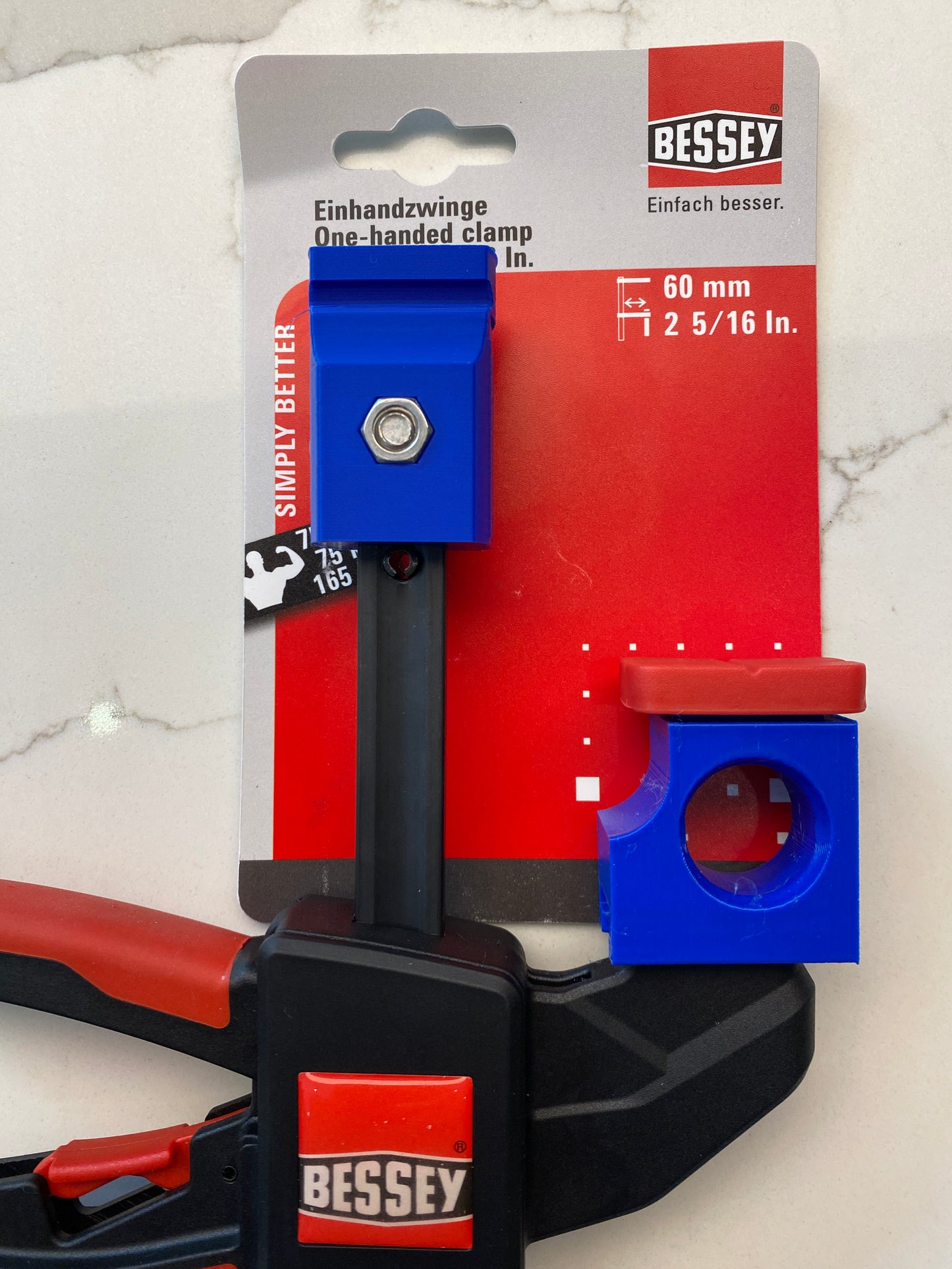 Scheppach track saw guide rail clamp adaptor feet - to fit Bessey Clamp