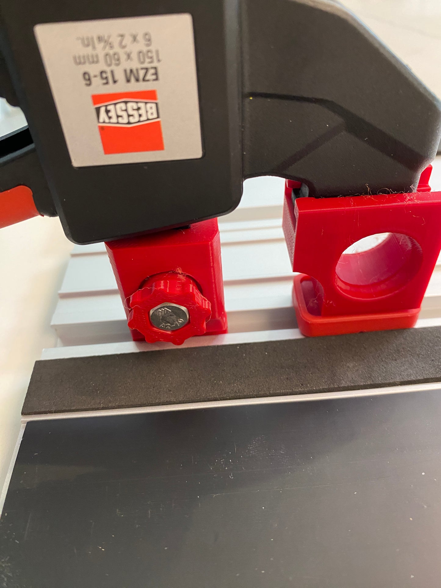 Einhell track saw guide rail clamp adaptor feet - to fit Bessey Clamp