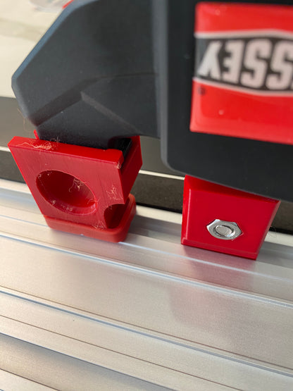 Einhell track saw guide rail clamp adaptor feet - to fit Bessey Clamp