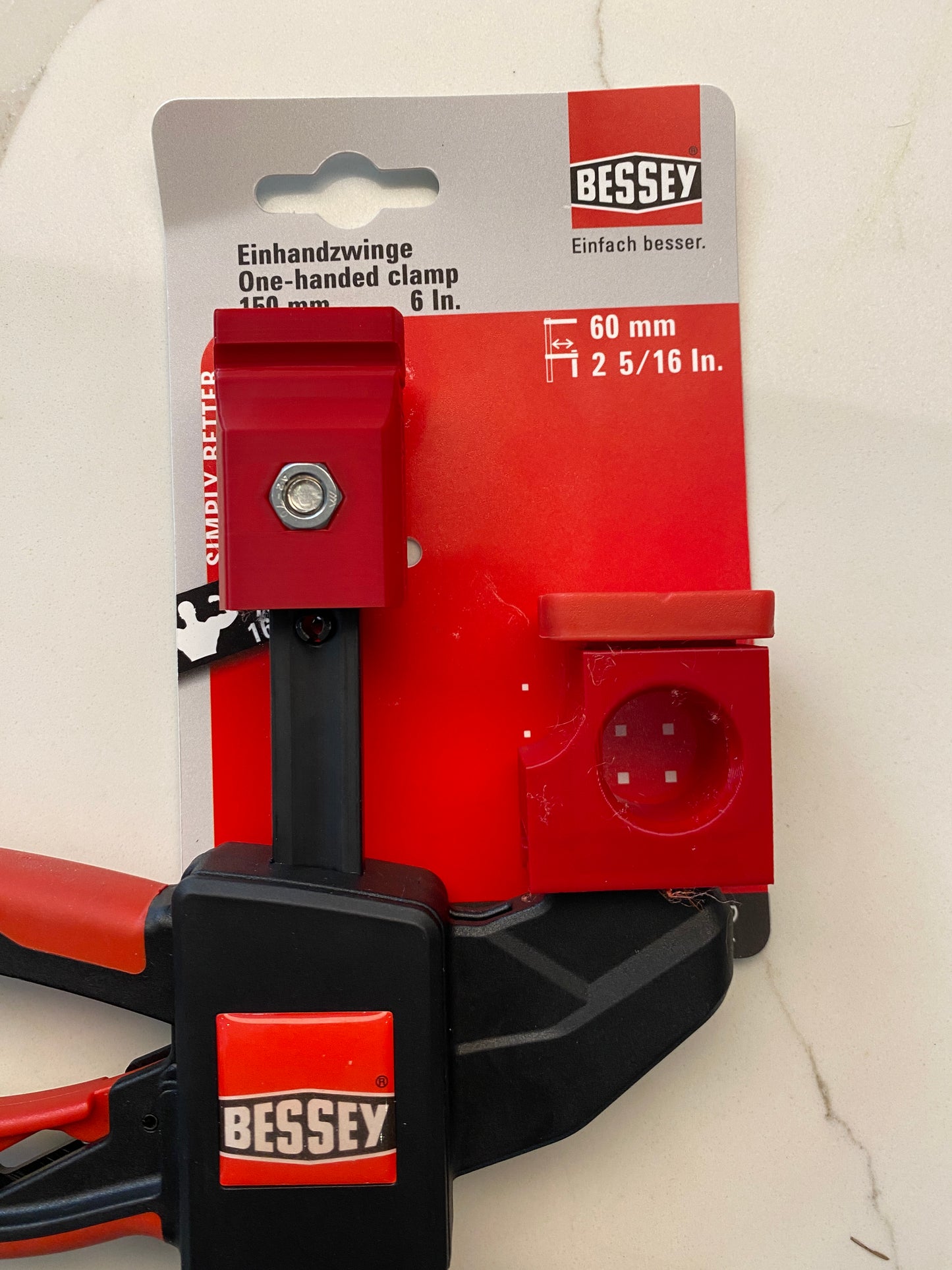 Einhell track saw guide rail clamp adaptor feet - to fit Bessey Clamp