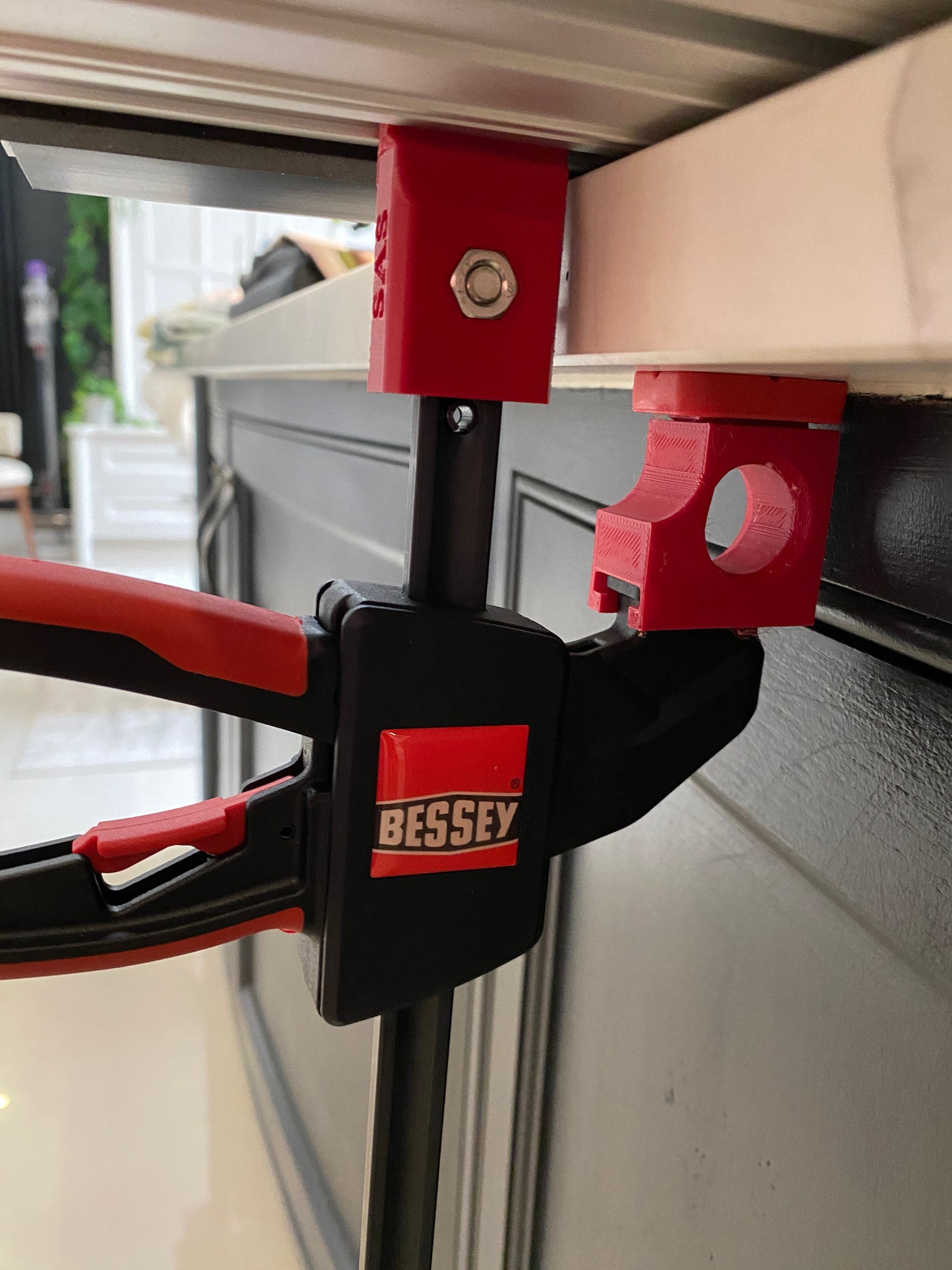 Einhell track saw guide rail clamp adaptor feet - to fit Bessey Clamp