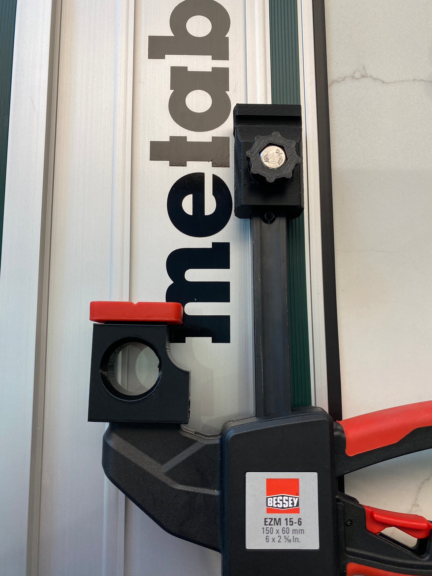 Metabo track saw FS guide rail clamp adaptor feet - to fit Bessey Clamp