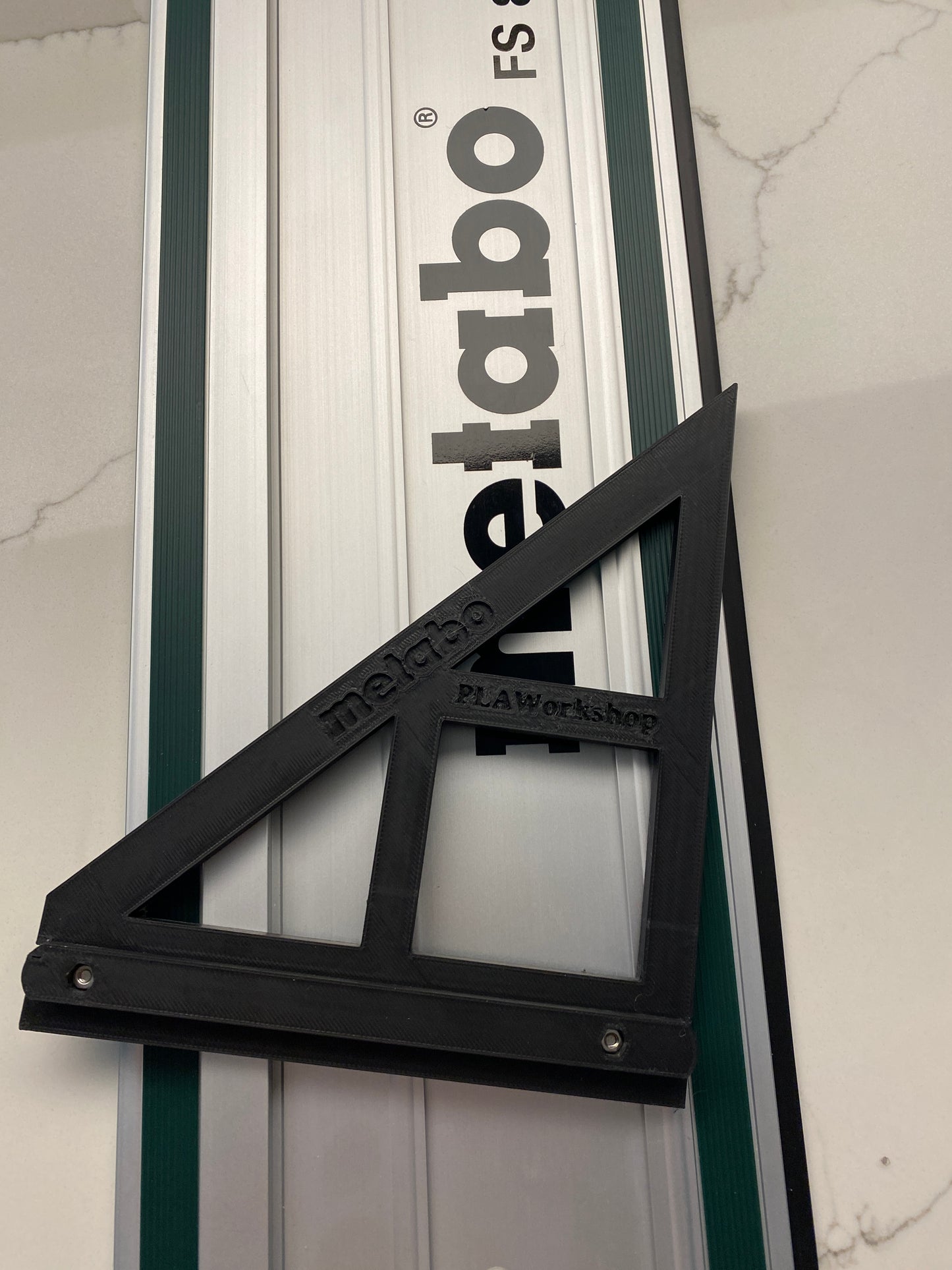 Large Angle Bevel Rail Guide With 45 & 90 Degree Stops To Fit Metabo Rail