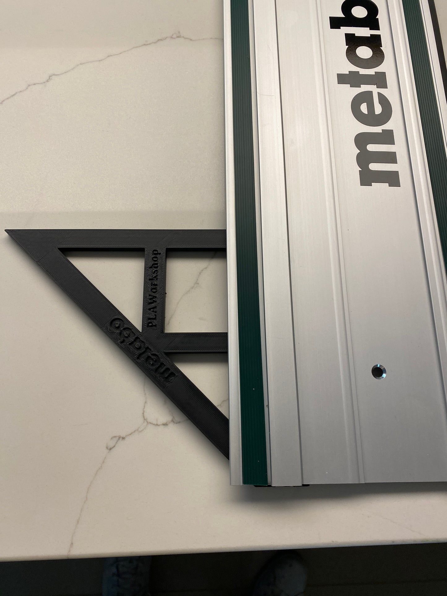 Large Angle Bevel Rail Guide With 45 & 90 Degree Stops To Fit Metabo Rail