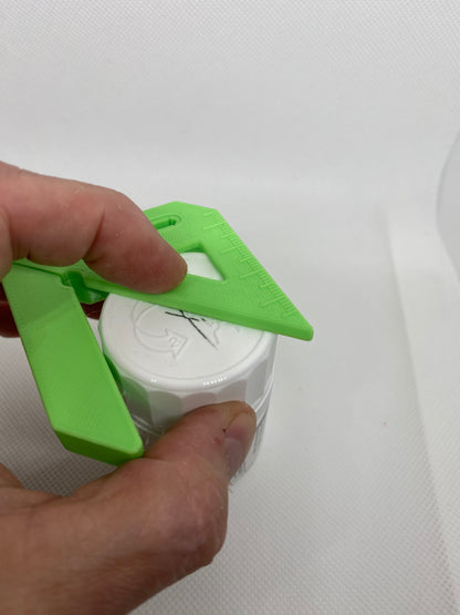 Small 2pc circle centre / center finder (round stock) and carpenter square