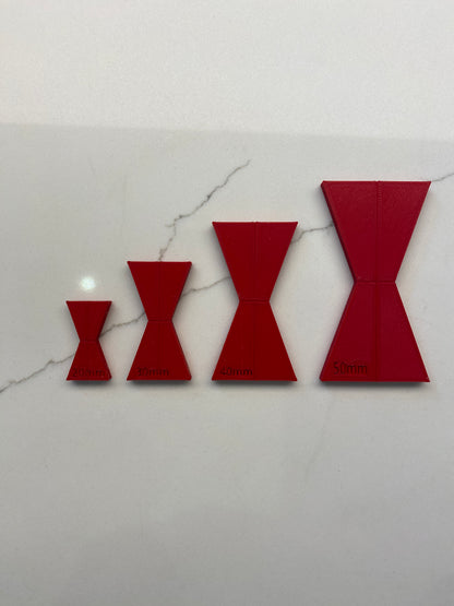 TOOLAX Router Jig Template for Woodworking to make a Dutchman or Bow Tie Inlay