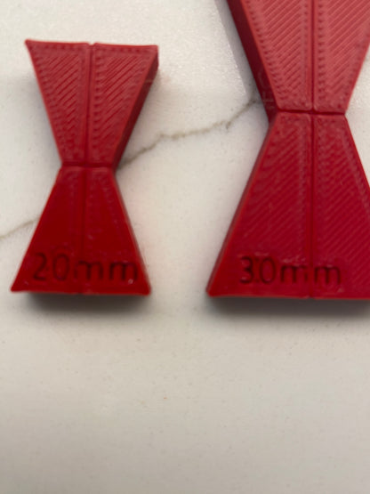 TOOLAX Router Jig Template for Woodworking to make a Dutchman or Bow Tie Inlay