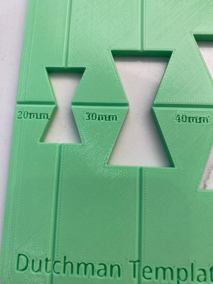 TOOLAX Router Jig Template for Woodworking to make a Dutchman or Bow Tie Inlay