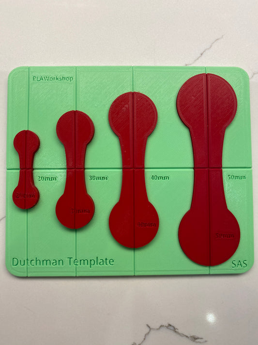 Router Jig Template for Woodworking to make a Dutchman or Bow Tie Inlay