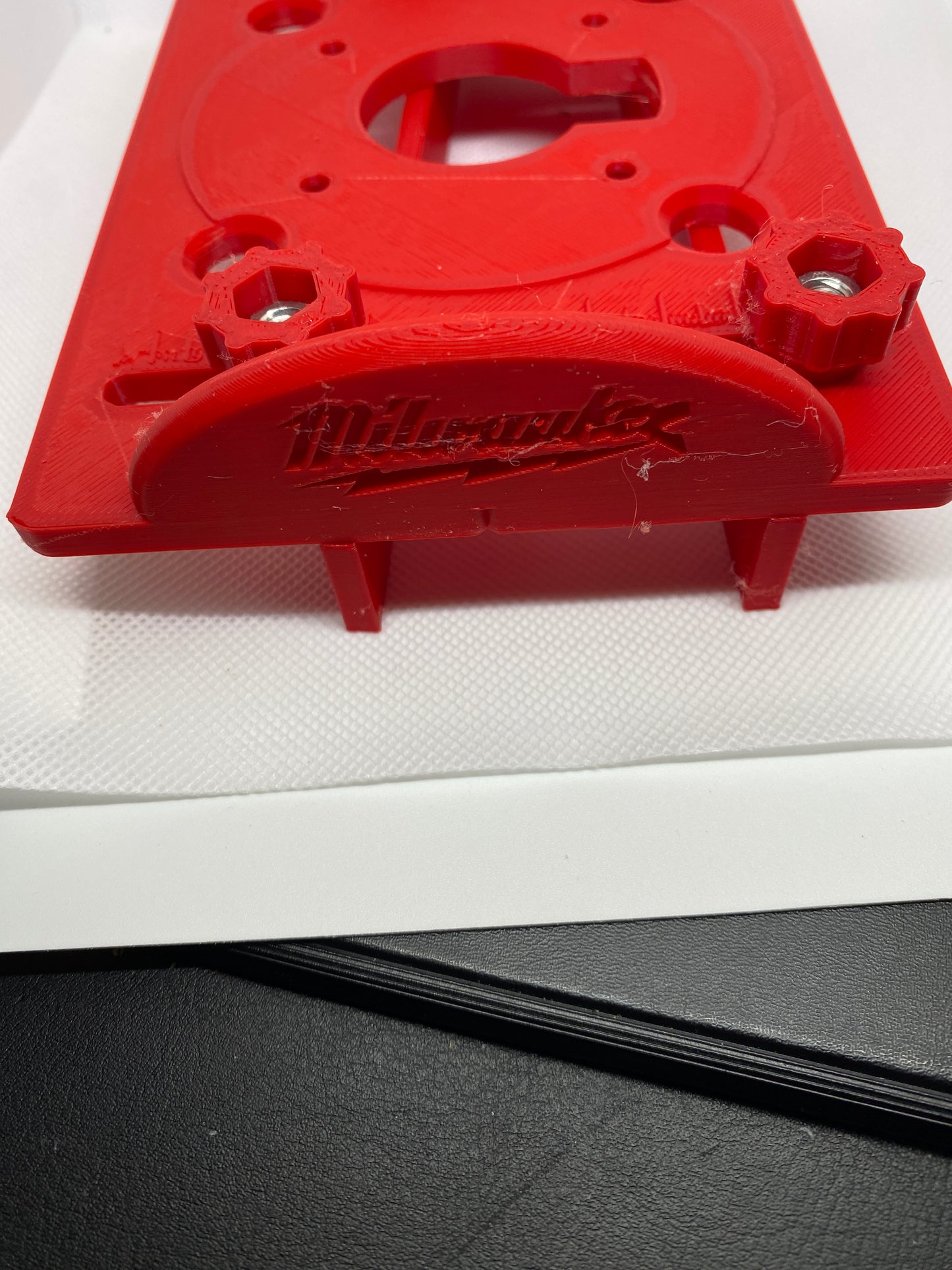 Milwaukee M18 FUEL router base jig for making mortises / slot mortises / grooves