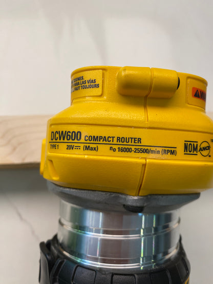 Dewalt DCW600 DWP611 Router base jig for making mortises / slot mortises / grooves