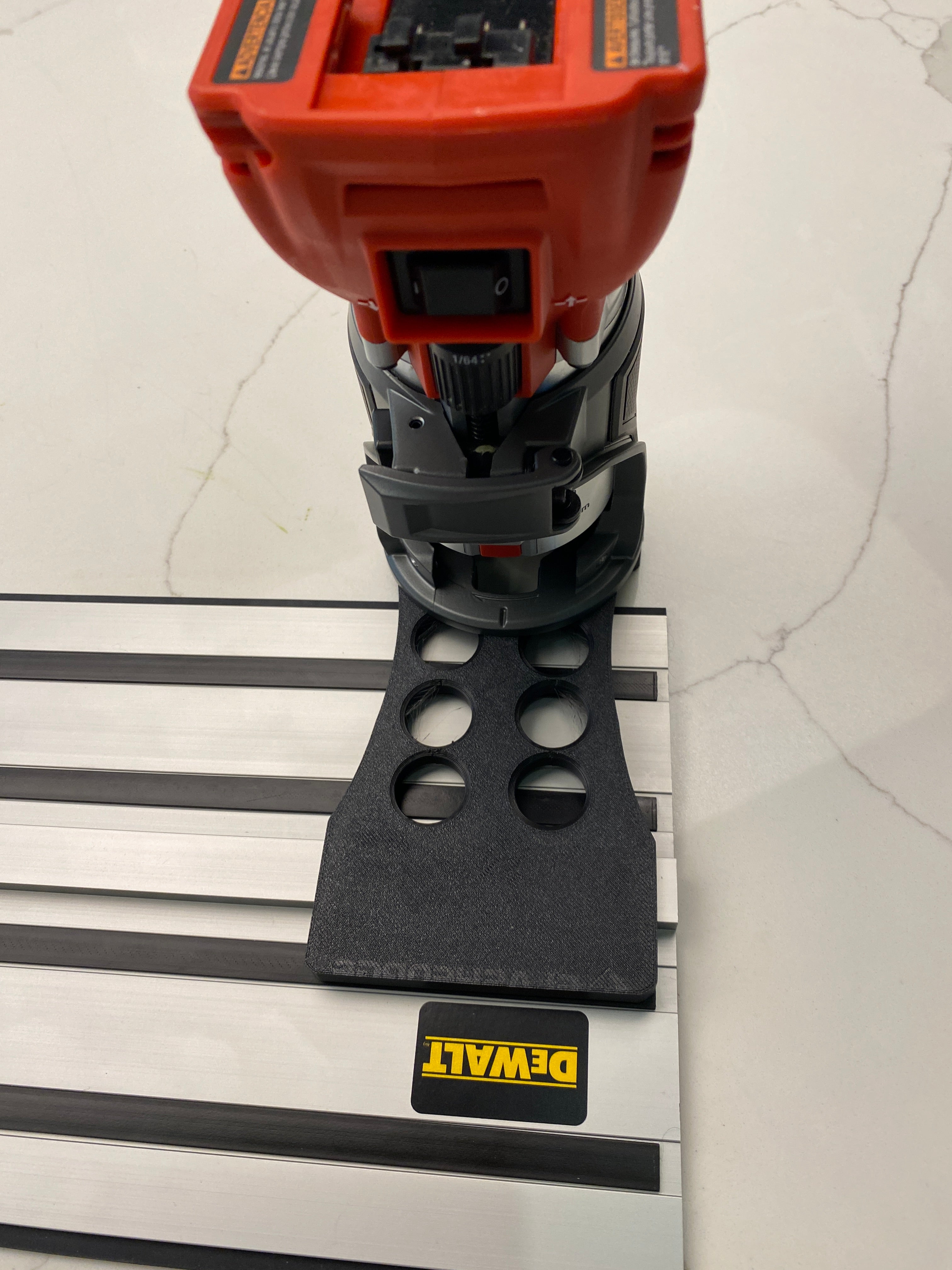 Milwaukee Router M18 FUEL Plunge Base Guide Rail Adapter for Dewalt gu ...
