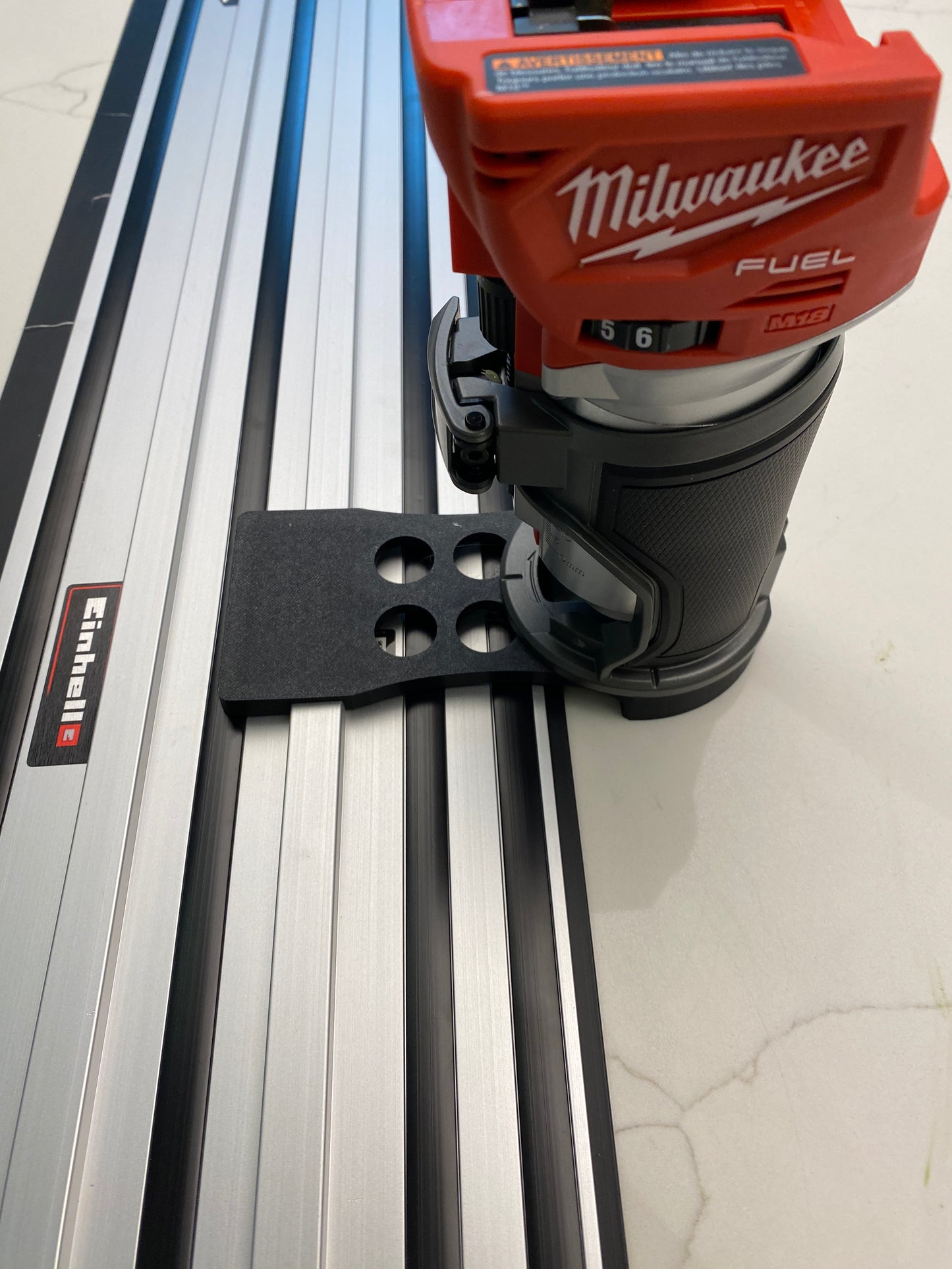 Milwaukee Router M18 FUEL Plunge Base Guide Rail Adapter for Einhell guide rail