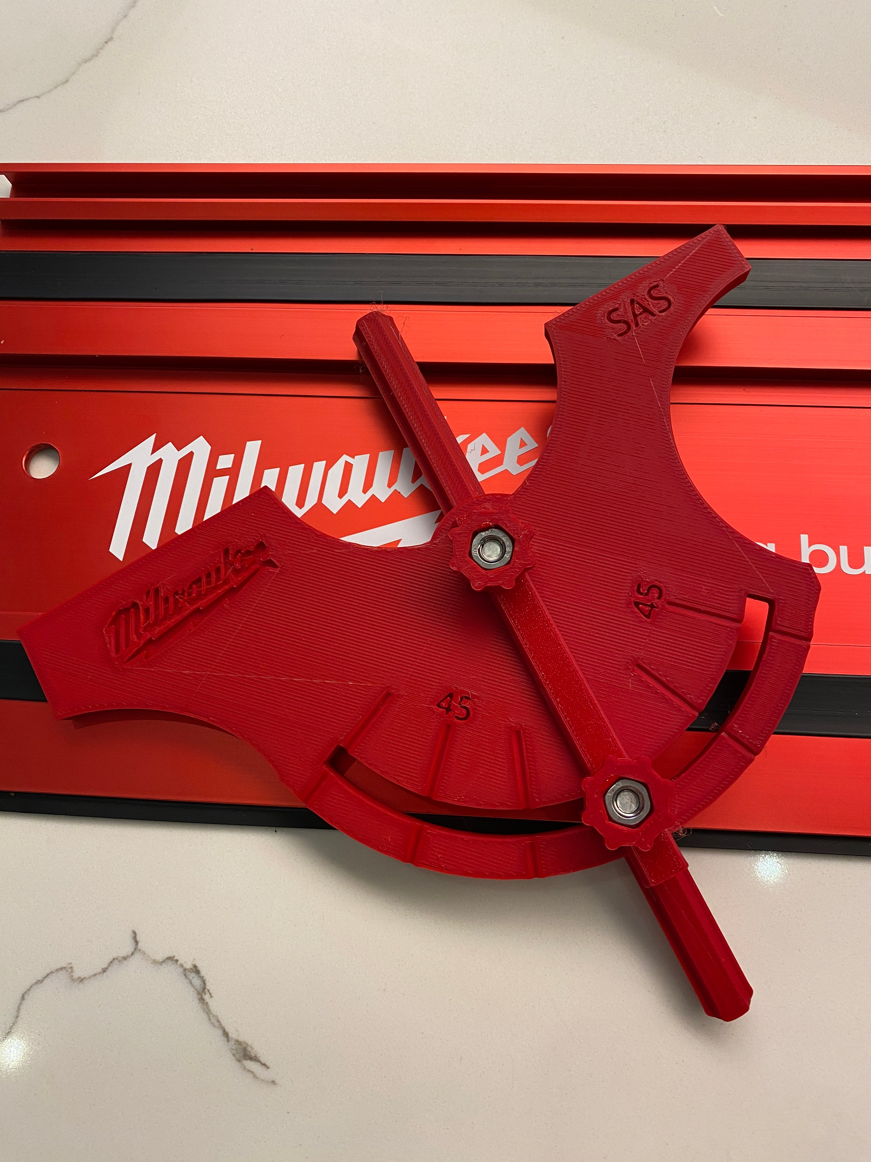 Milwaukee Guide Rail Fully Adjustable Angle Fence Attachment