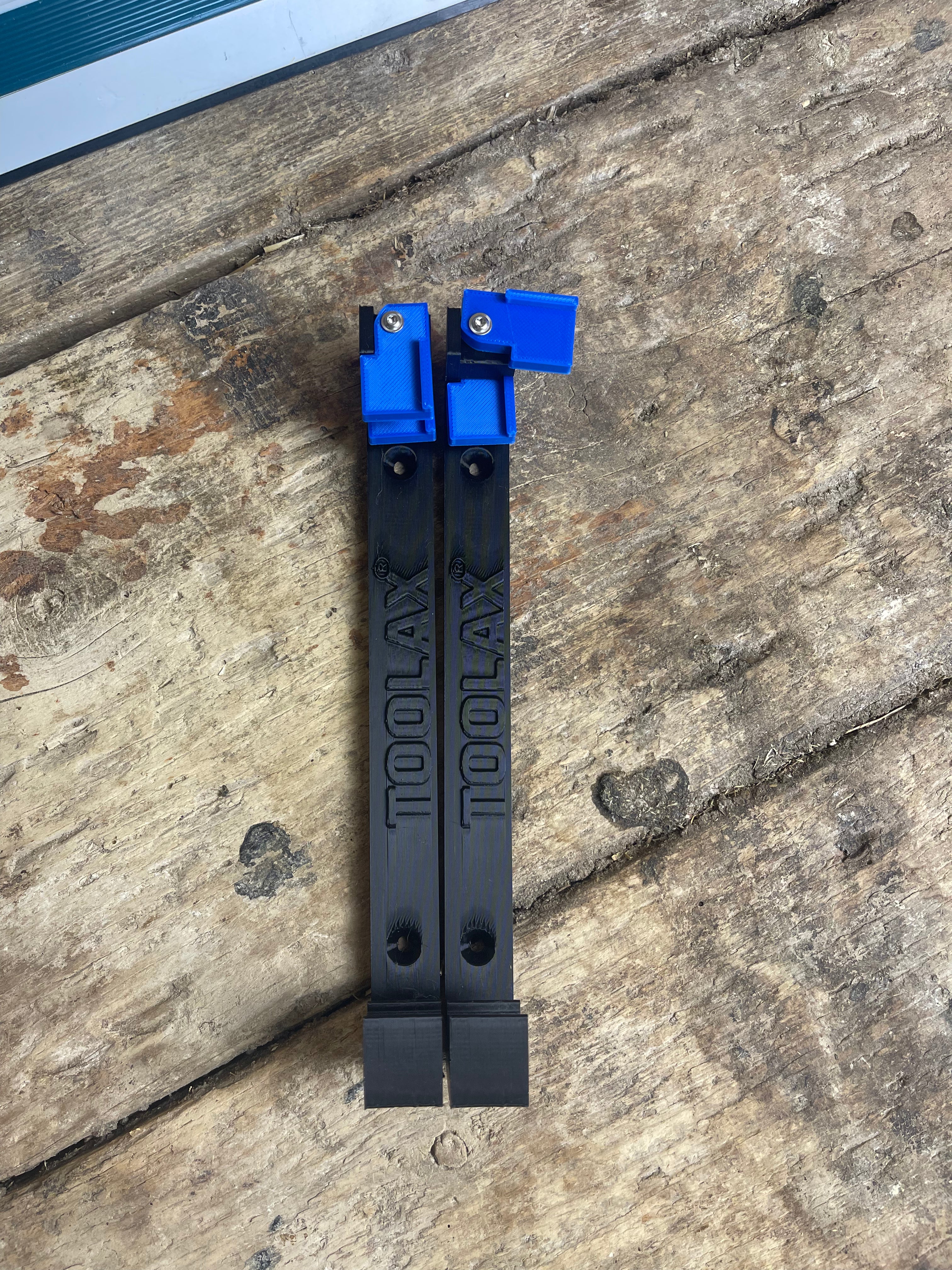 TOOLAX Double Decker Wall Mounting Brackets compatible with Makita Guide Rail Track/Track Saw