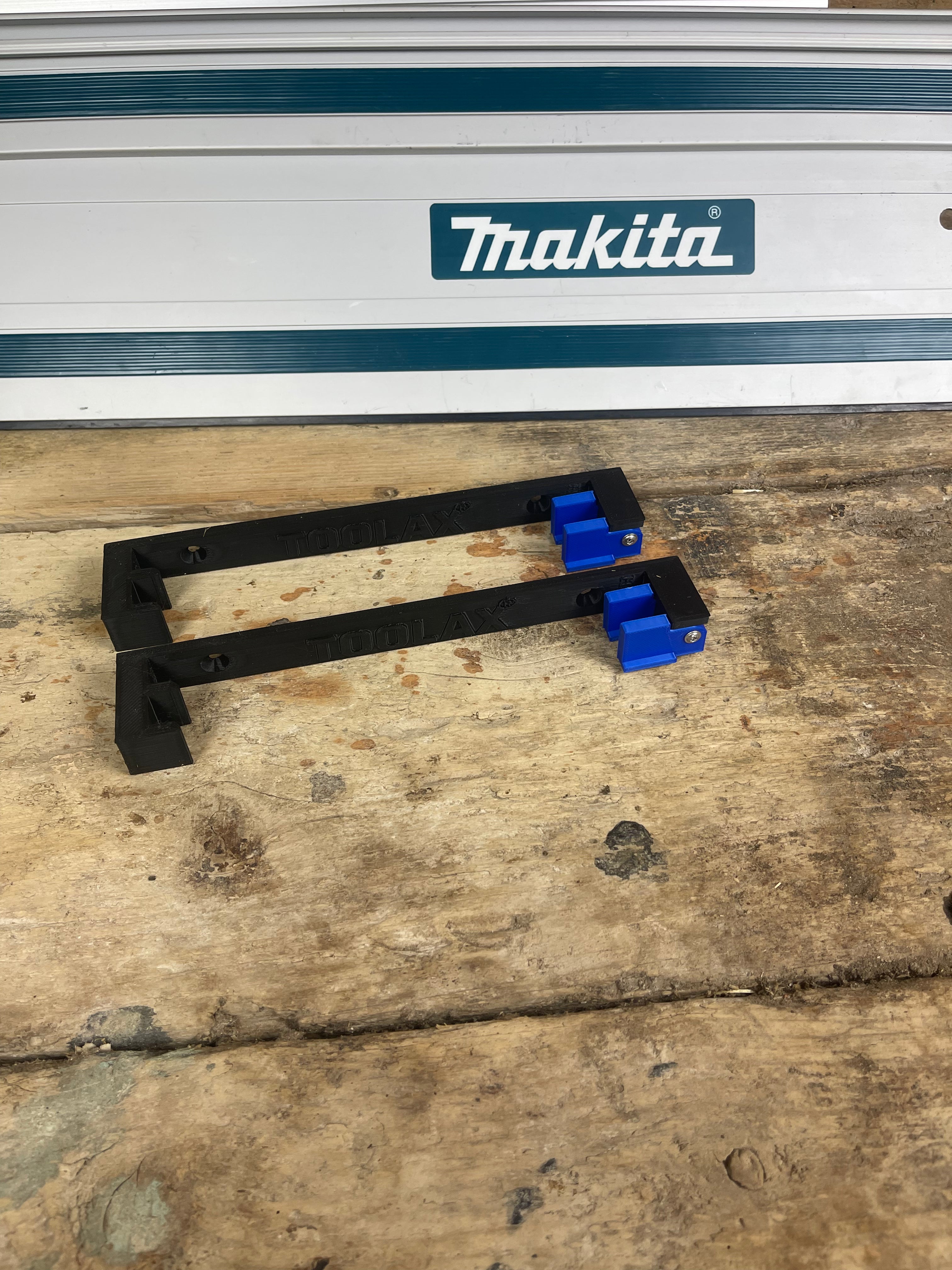 TOOLAX Double Decker Wall Mounting Brackets compatible with Makita Guide Rail Track/Track Saw