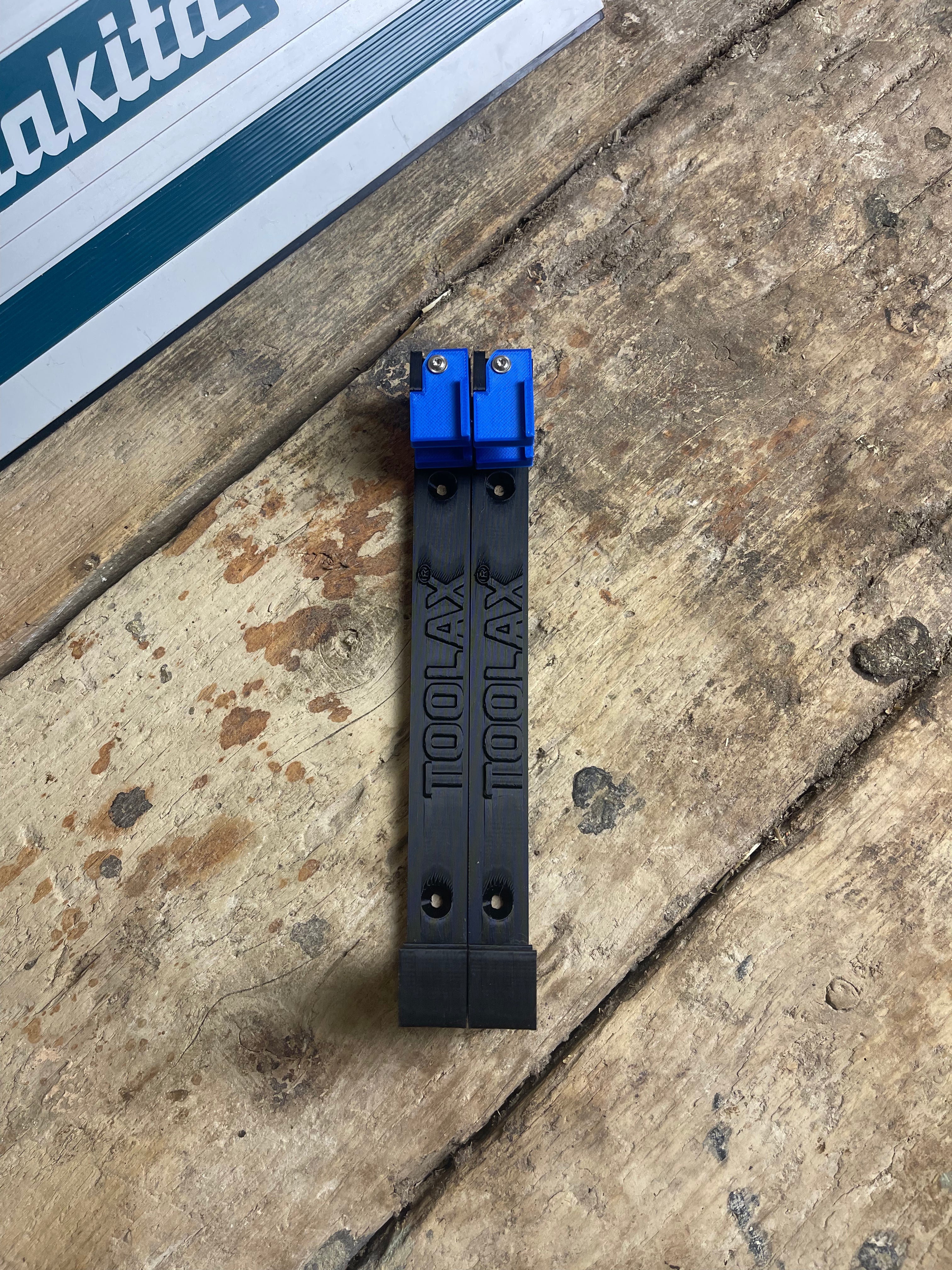 TOOLAX Double Decker Wall Mounting Brackets compatible with Makita Guide Rail Track/Track Saw